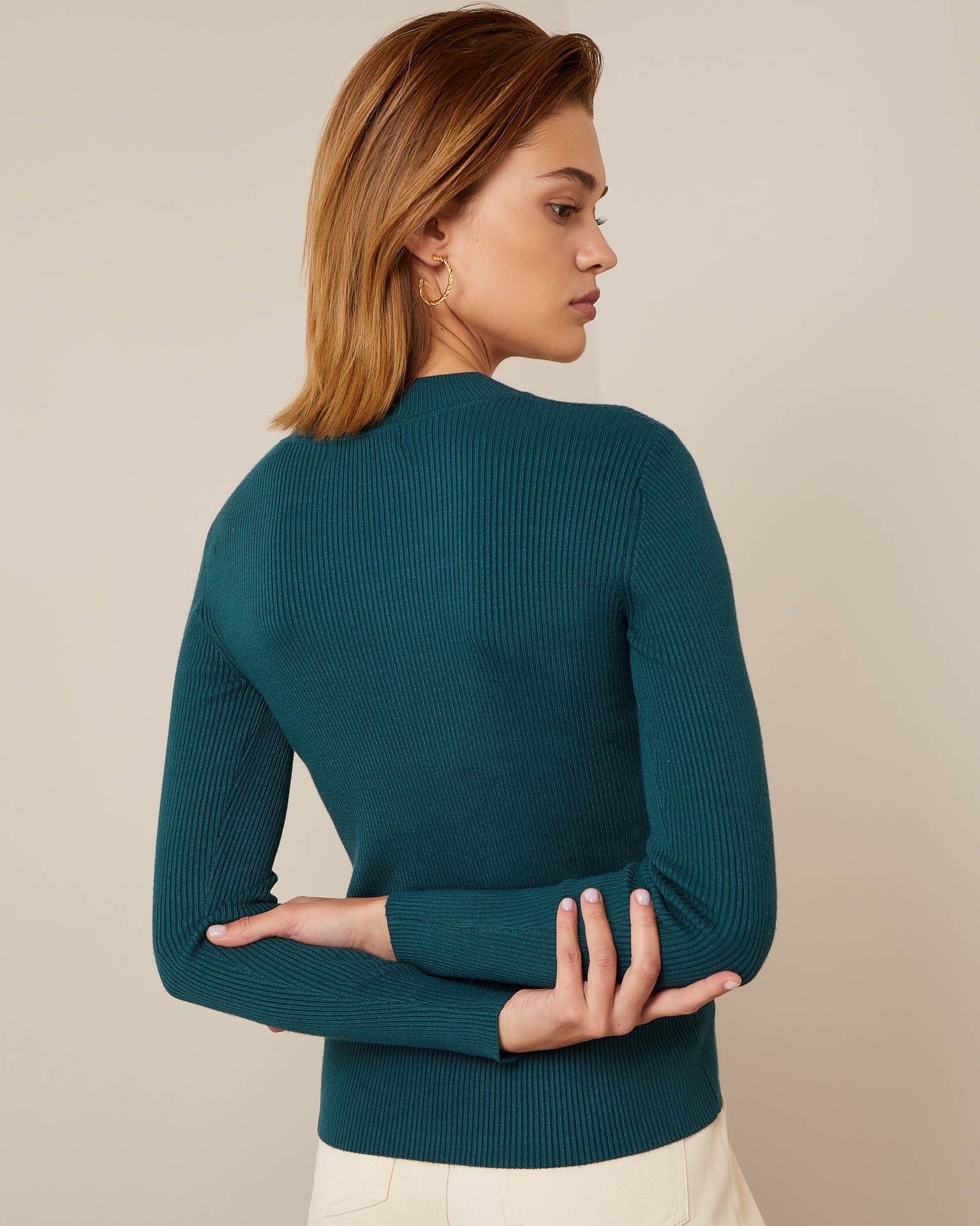 Emerald Turtleneck, Green — photo 3