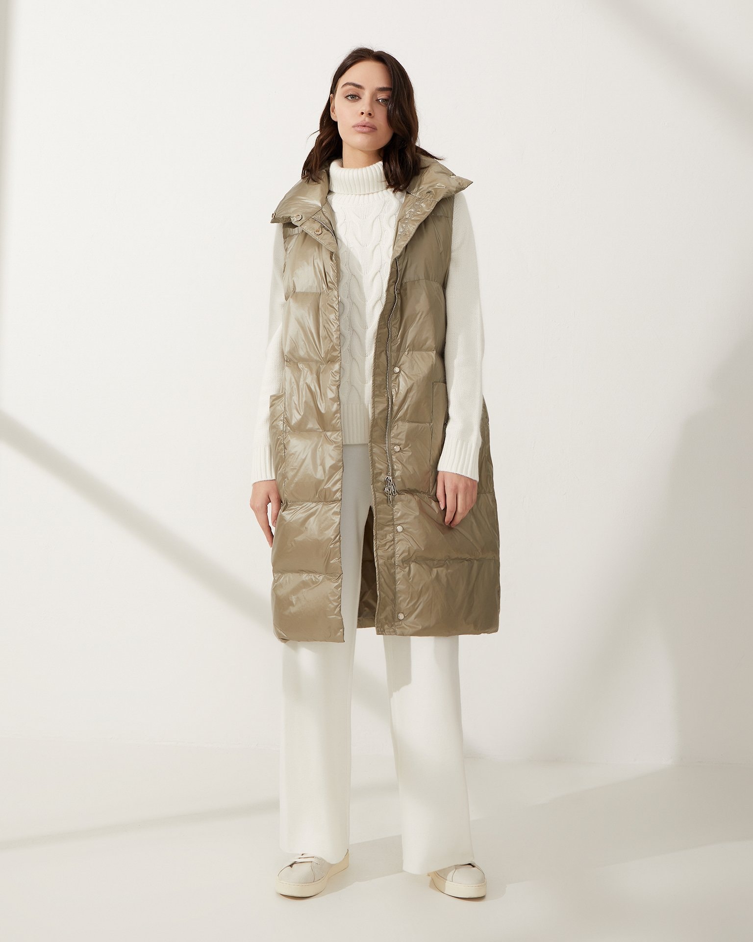Khaki gilet, Olive — photo 4