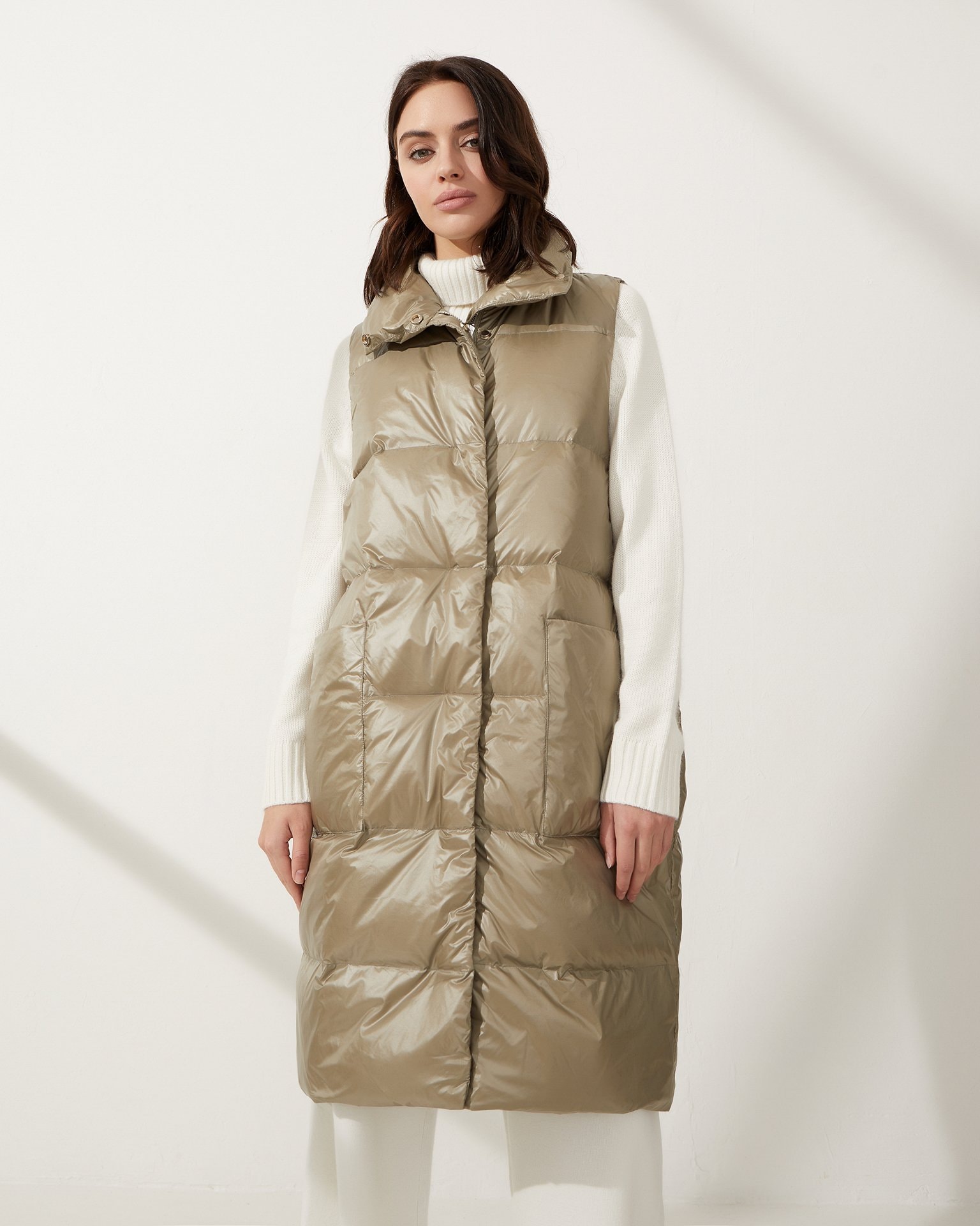 Khaki gilet, Olive — photo 5
