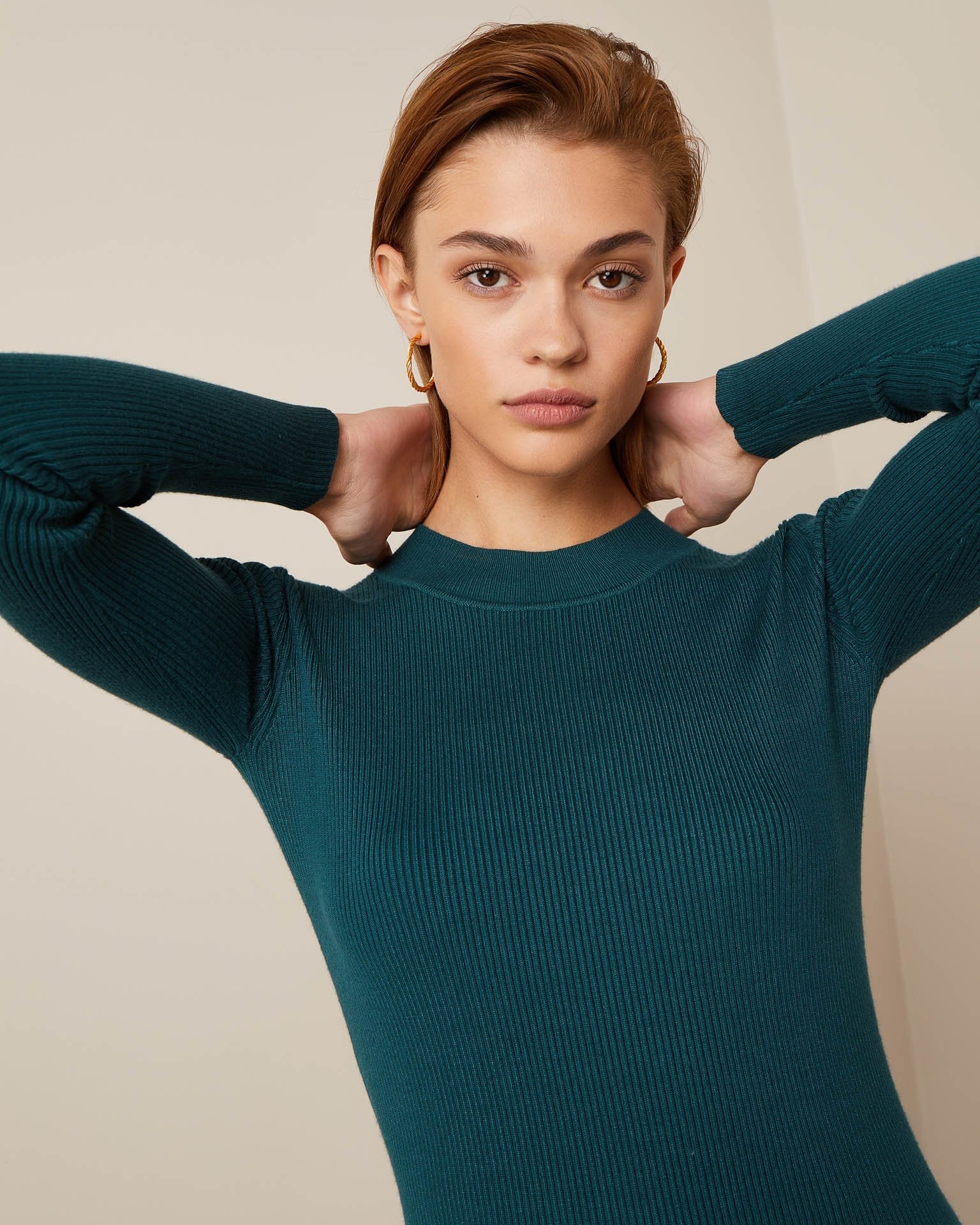 Emerald Turtleneck, Green — photo 4
