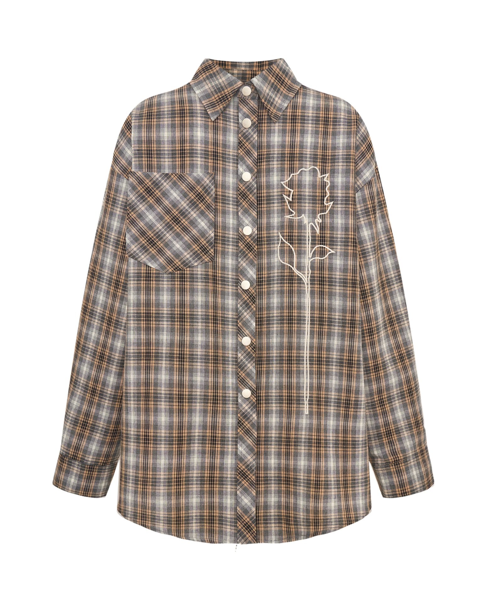 Checked Shirt, Orange — photo 8
