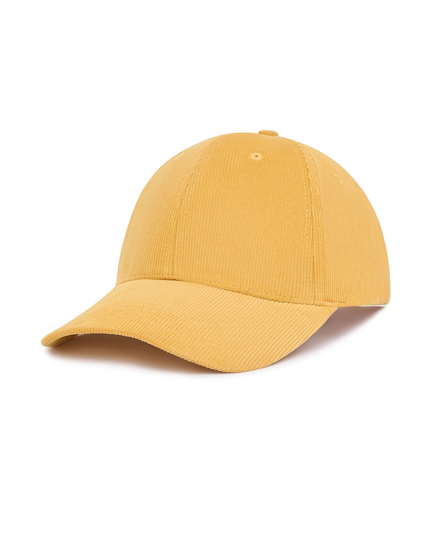 Yellow corduroy baseball cap, Orange — photo 3