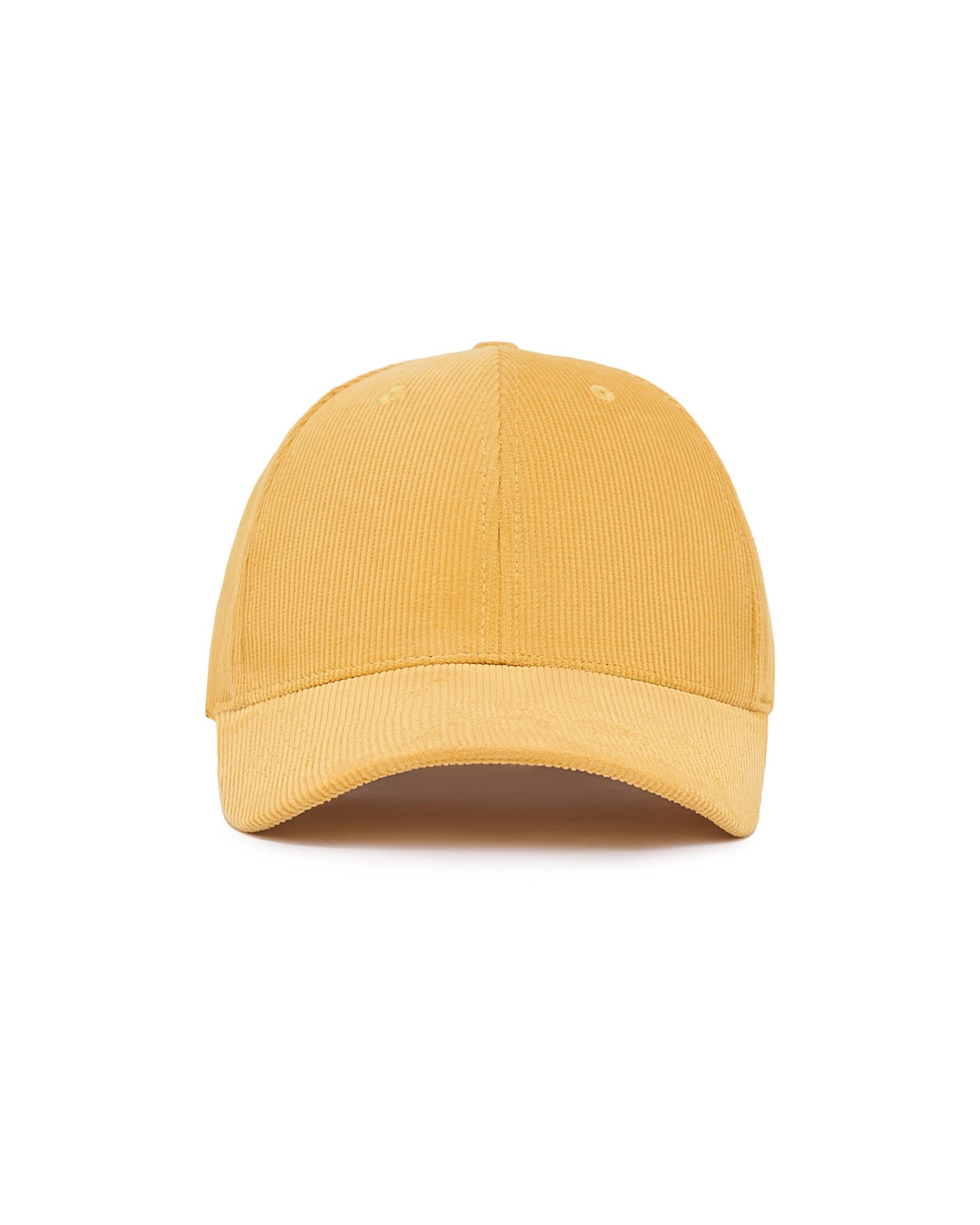 Yellow corduroy baseball cap, Orange — photo 4