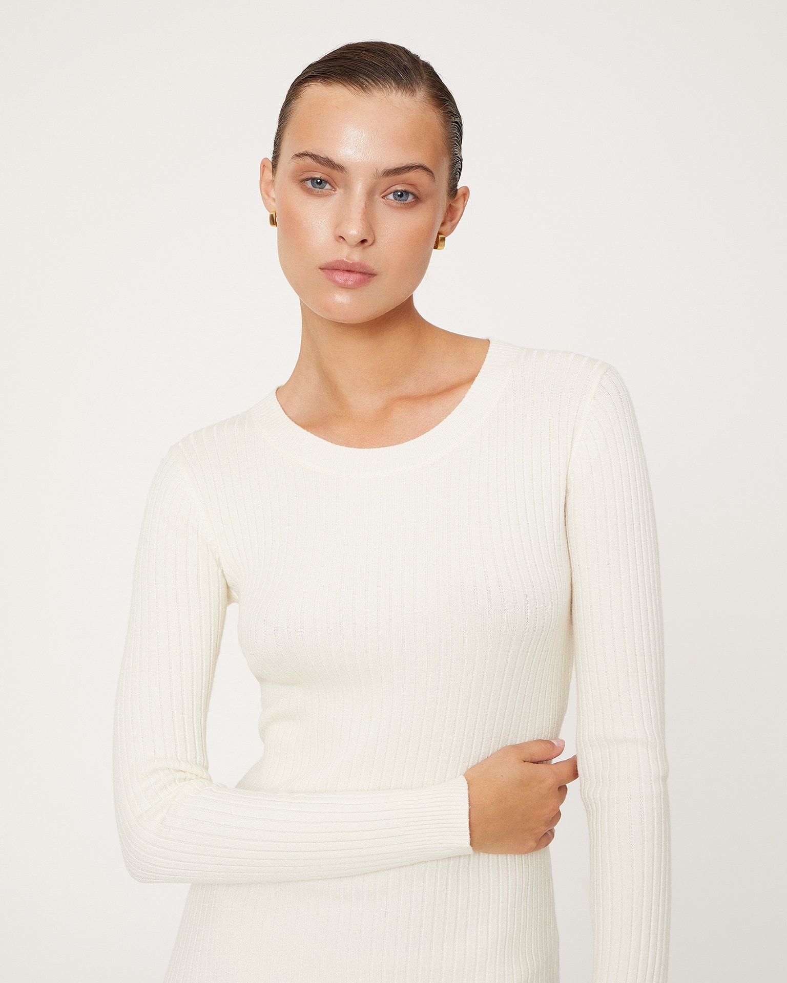 Midi-length dress, Milk — photo 4