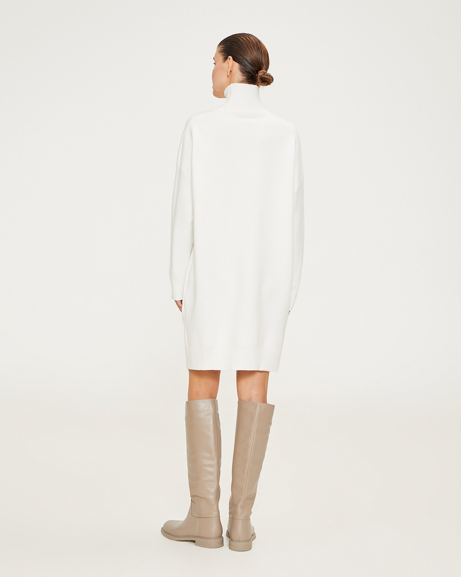 Cocoon dress, White — photo 3