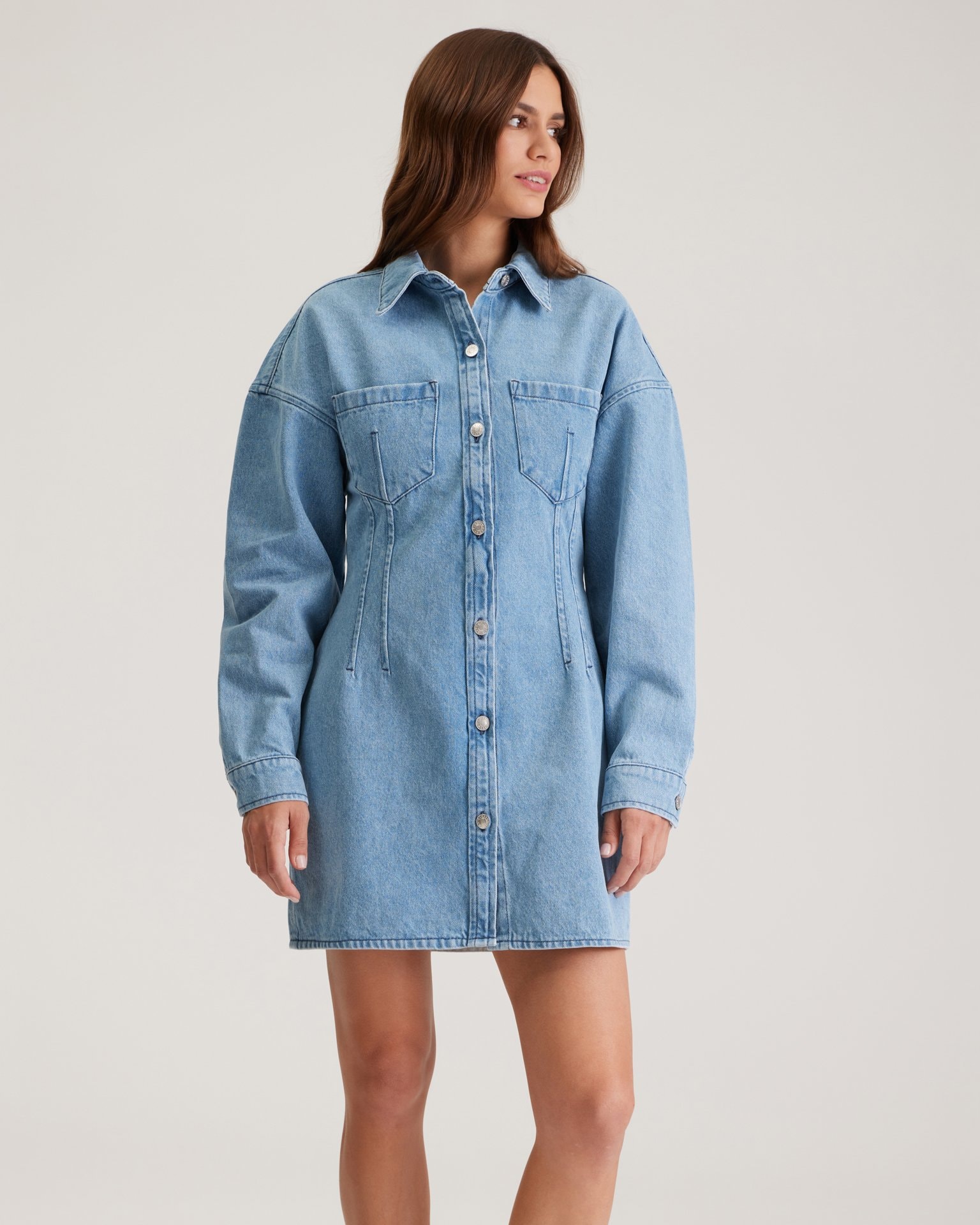Denim dress, Blue — photo 5