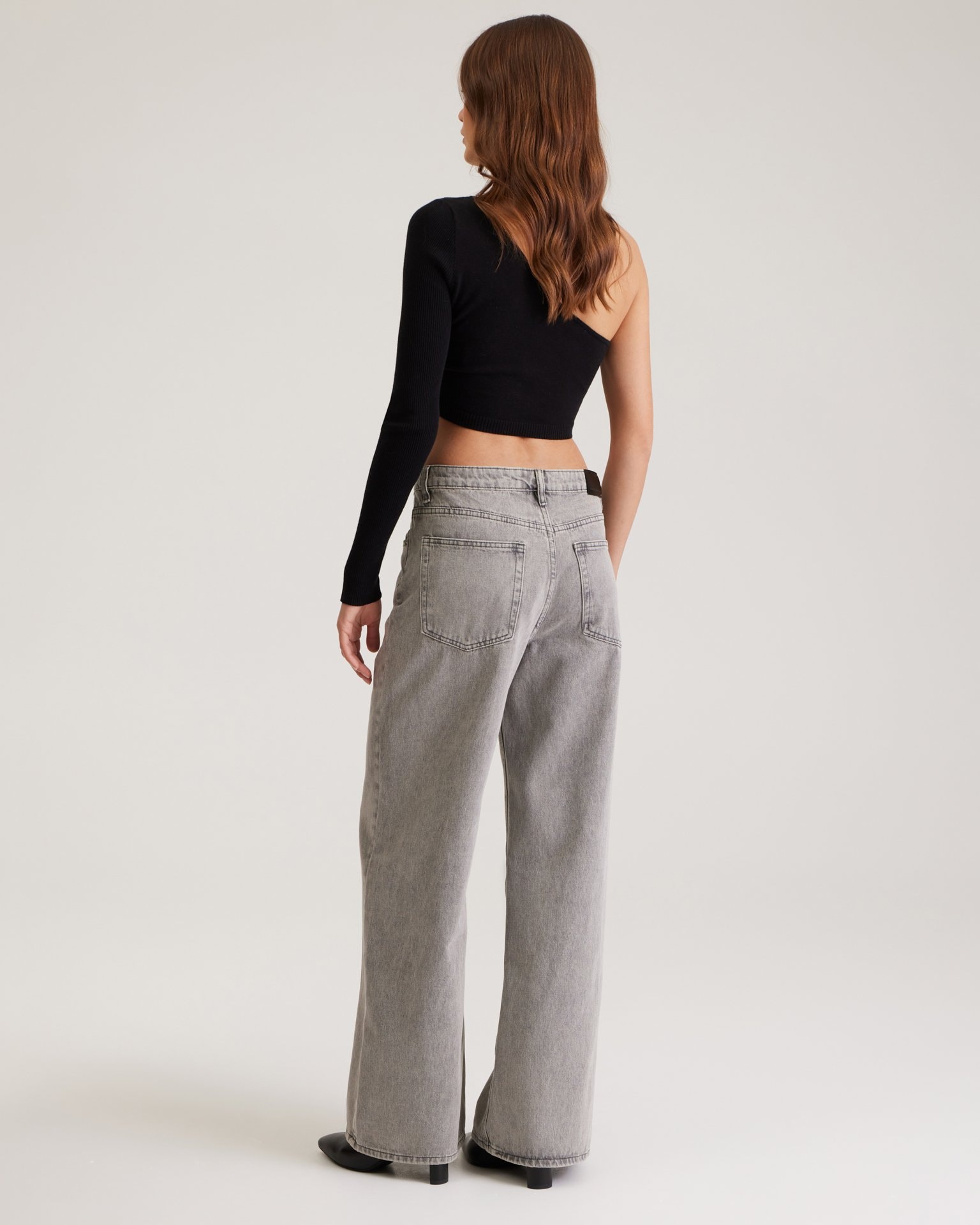 Jeans with a washed effect, Grey — photo 4