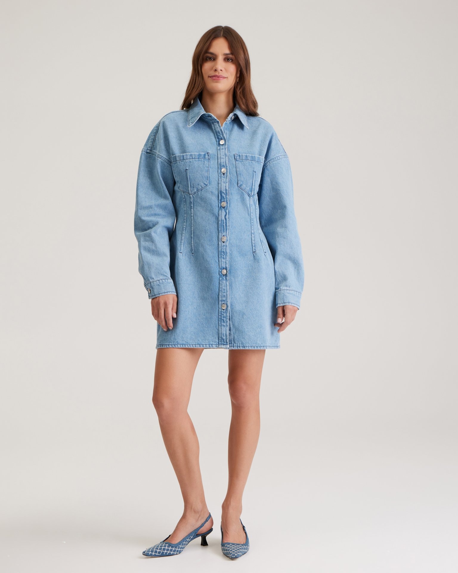 Denim dress, Blue — photo 2