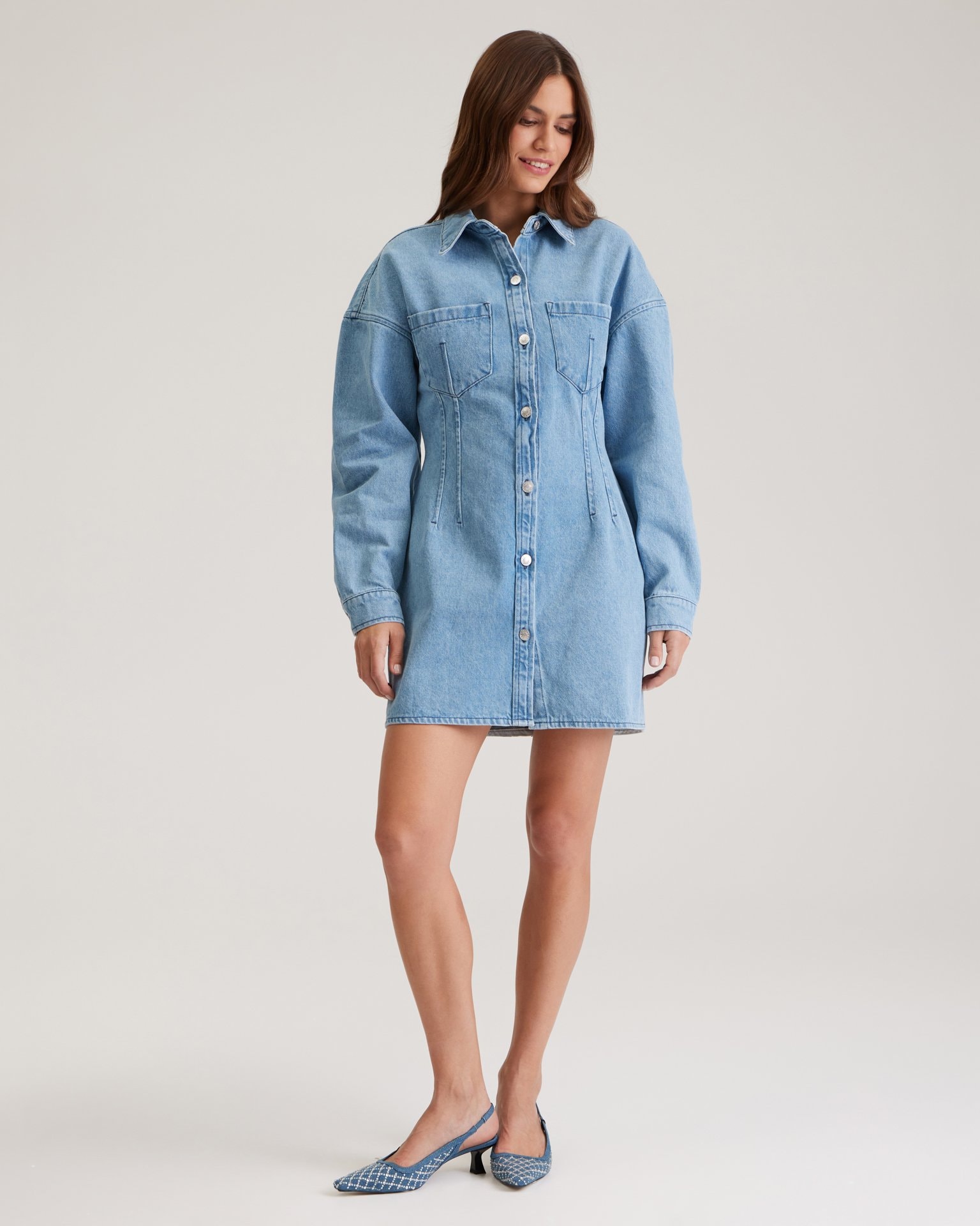 Denim dress, Blue — photo 4