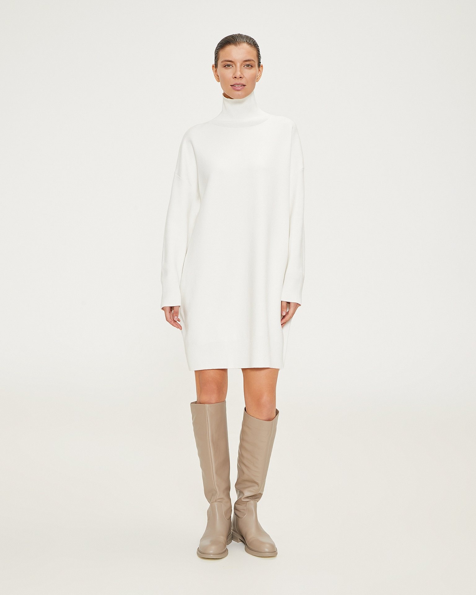 Cocoon dress, White — photo 2