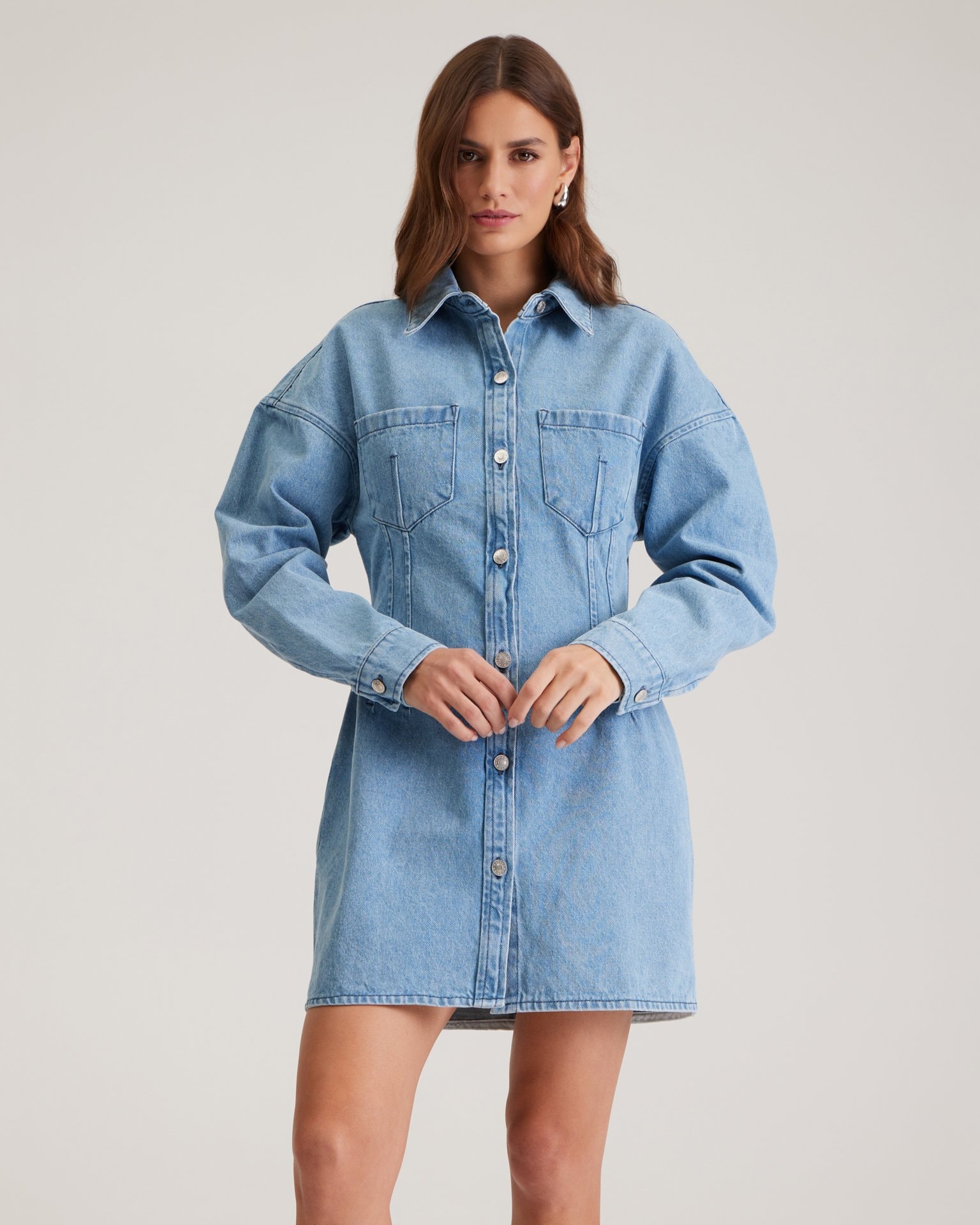Denim dress, Blue