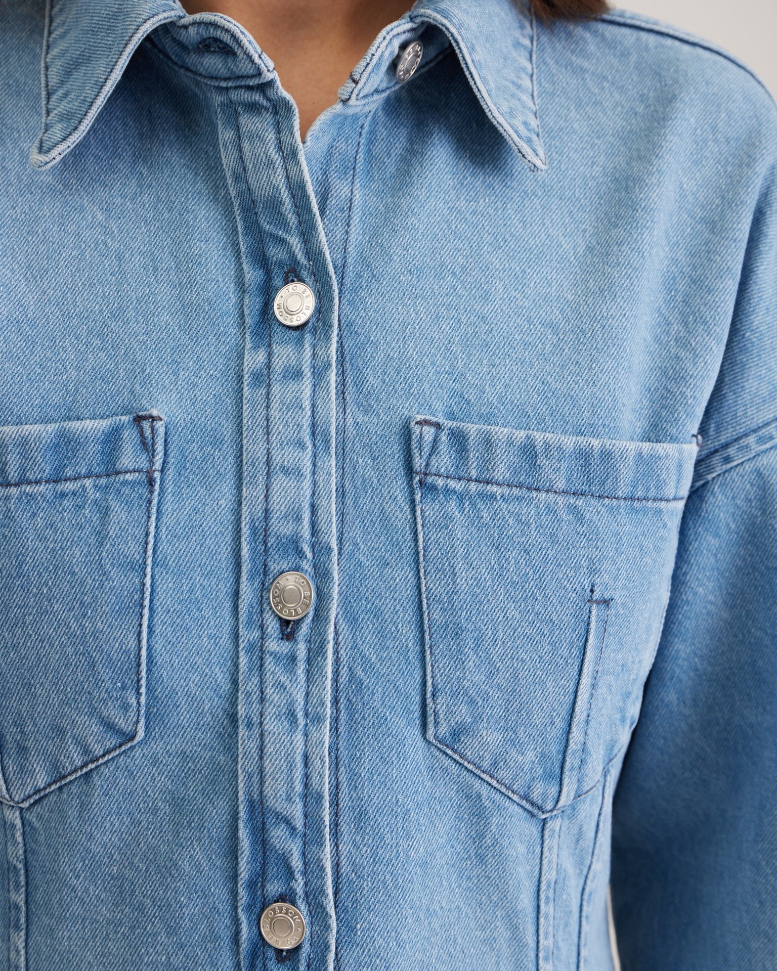 Denim dress, Blue — photo 7