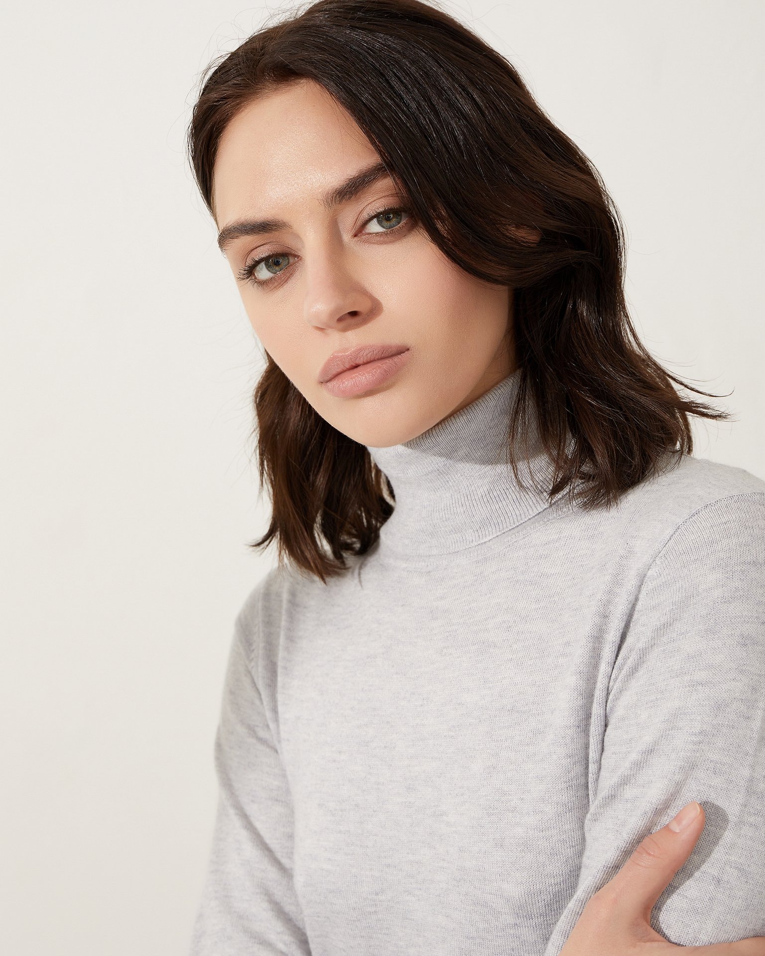 Knitted turtleneck, Grey — photo 4