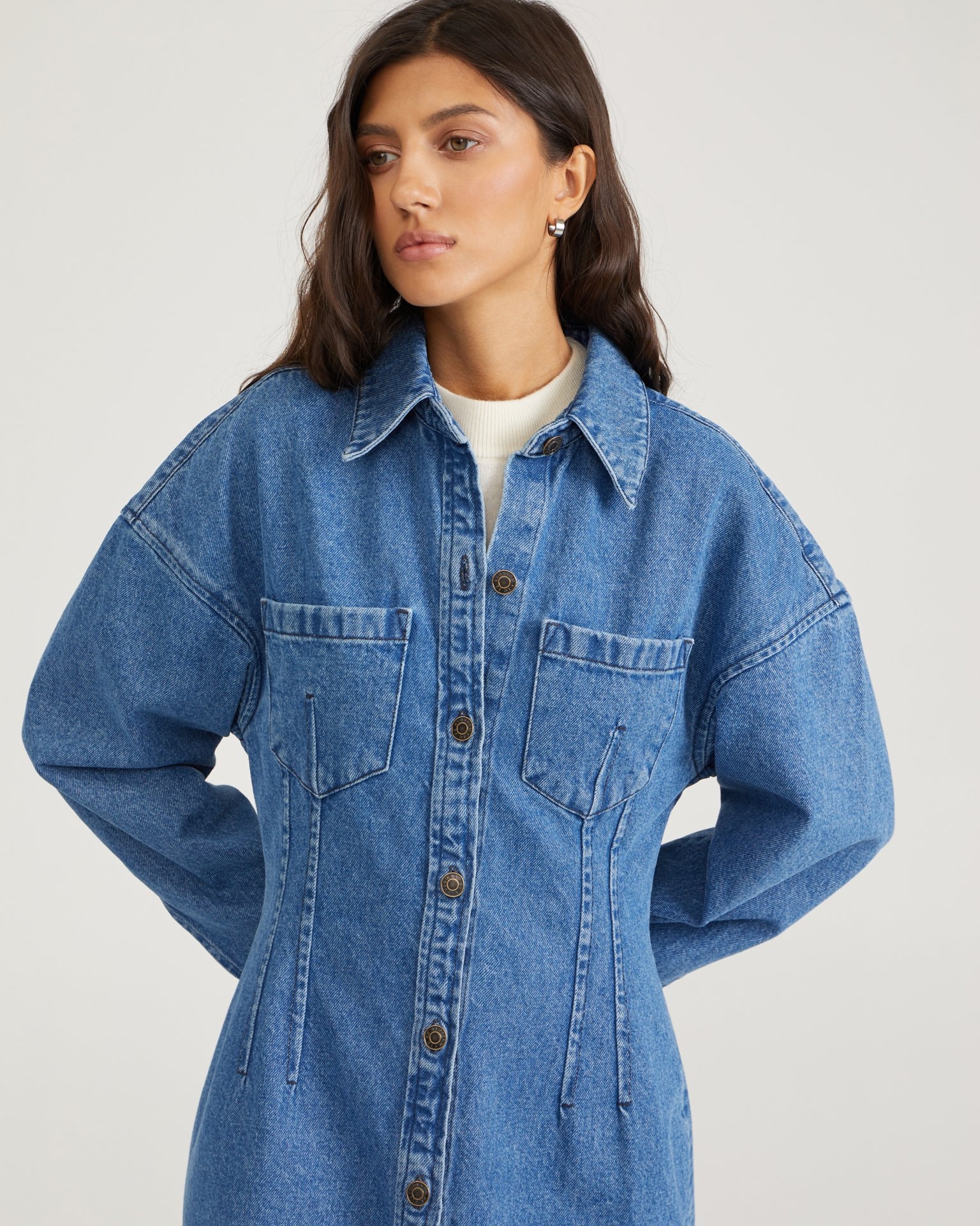 Denim dress, Blue — photo 8