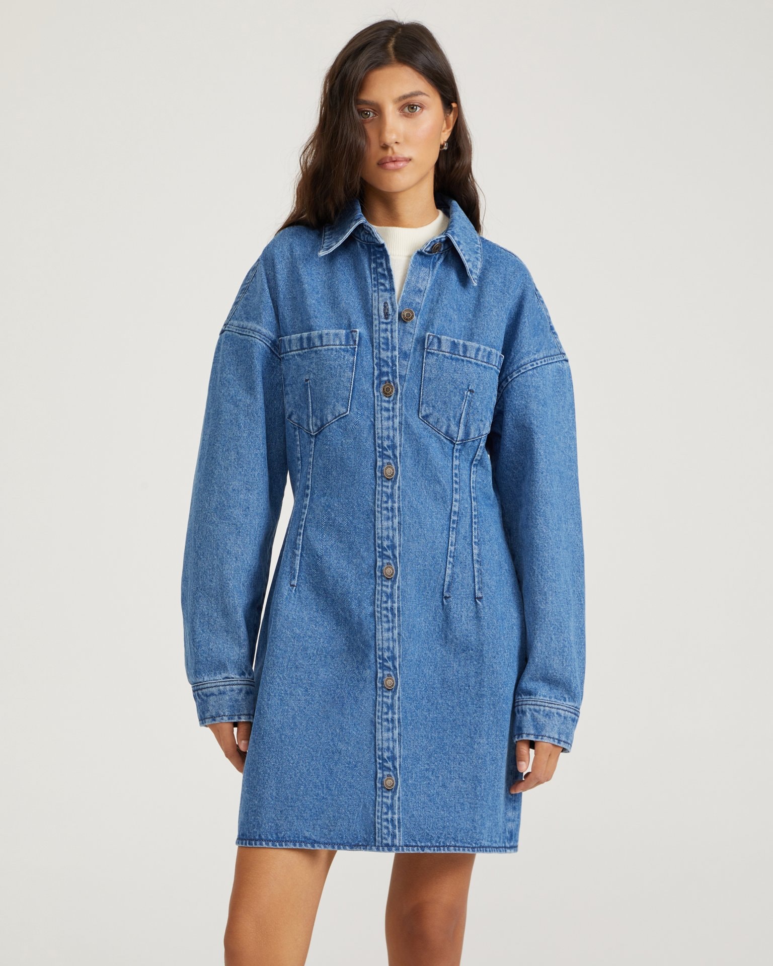 Denim dress, Blue — photo 7