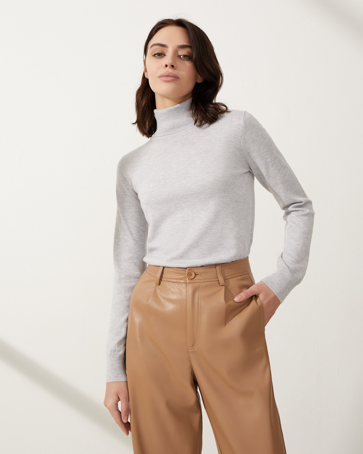 Knitted turtleneck, Grey