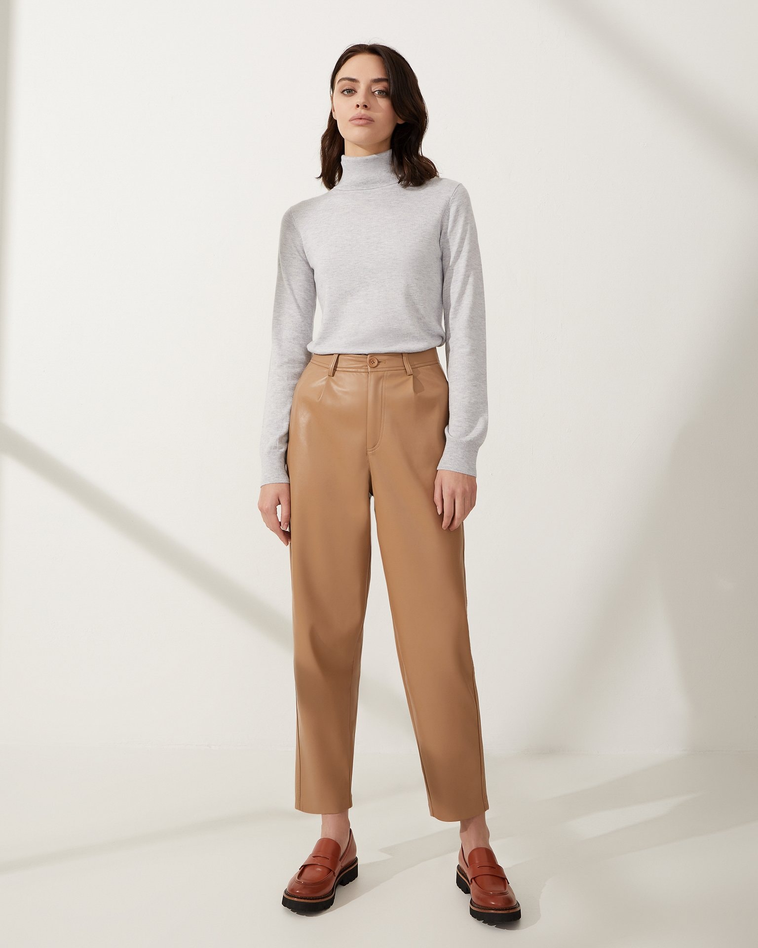 Knitted turtleneck, Grey — photo 2