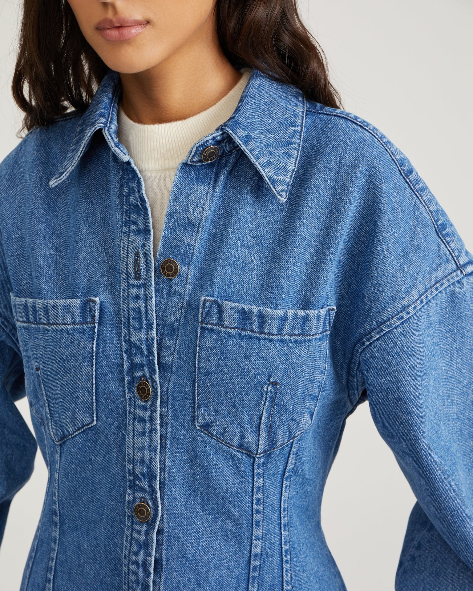 Denim dress, Blue — photo 10