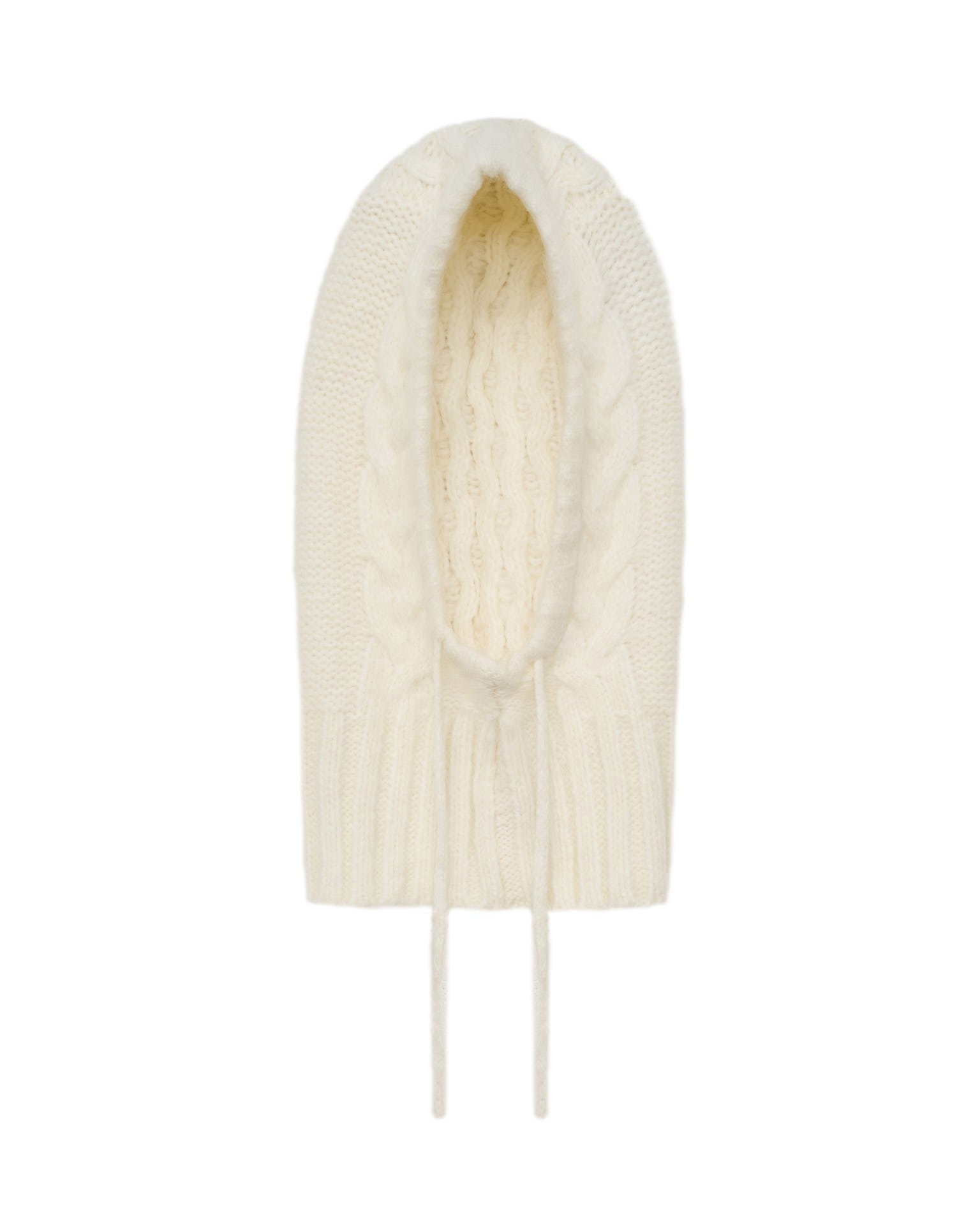 Knit balaclava, Milk