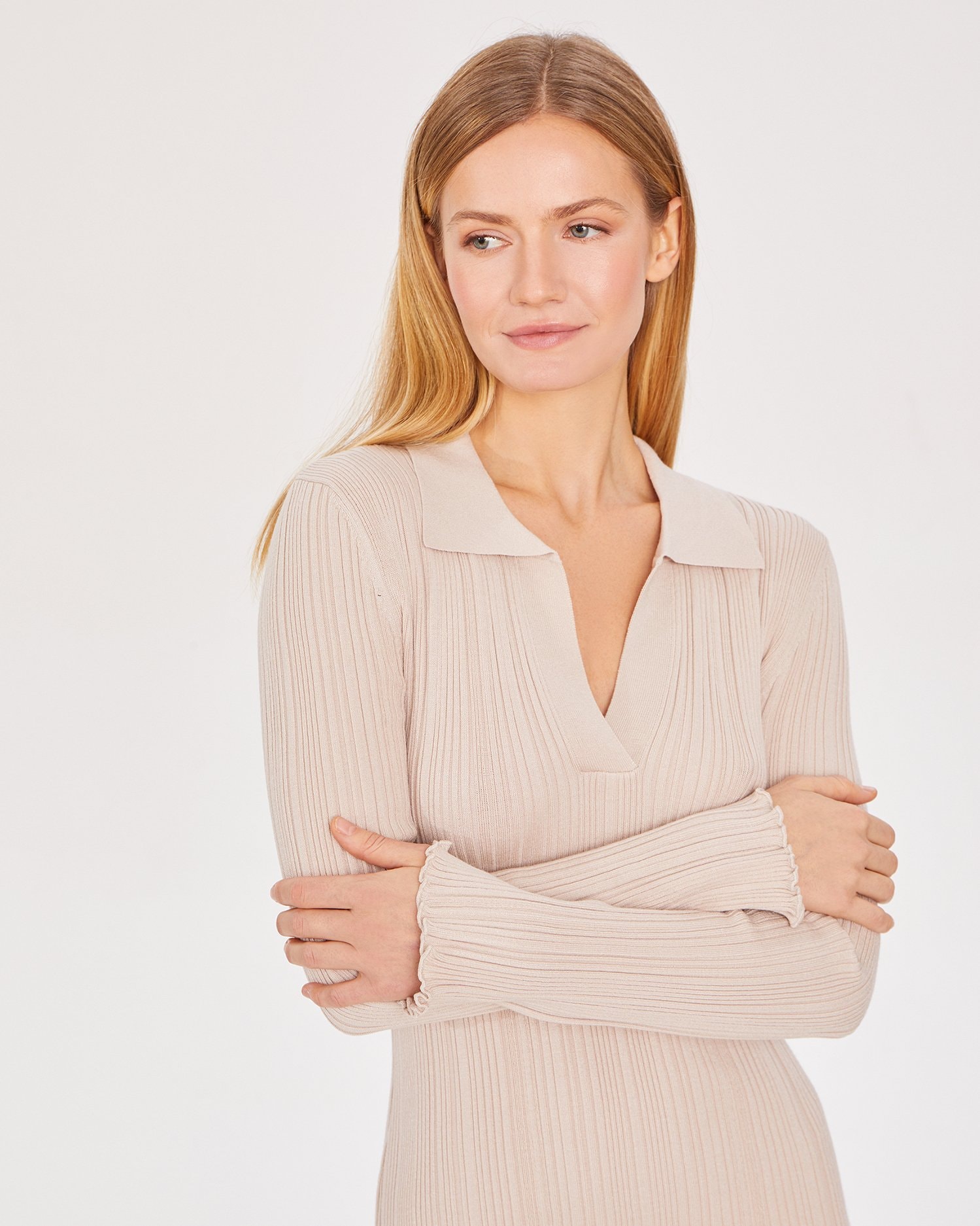 Beige dress, Beige — photo 5