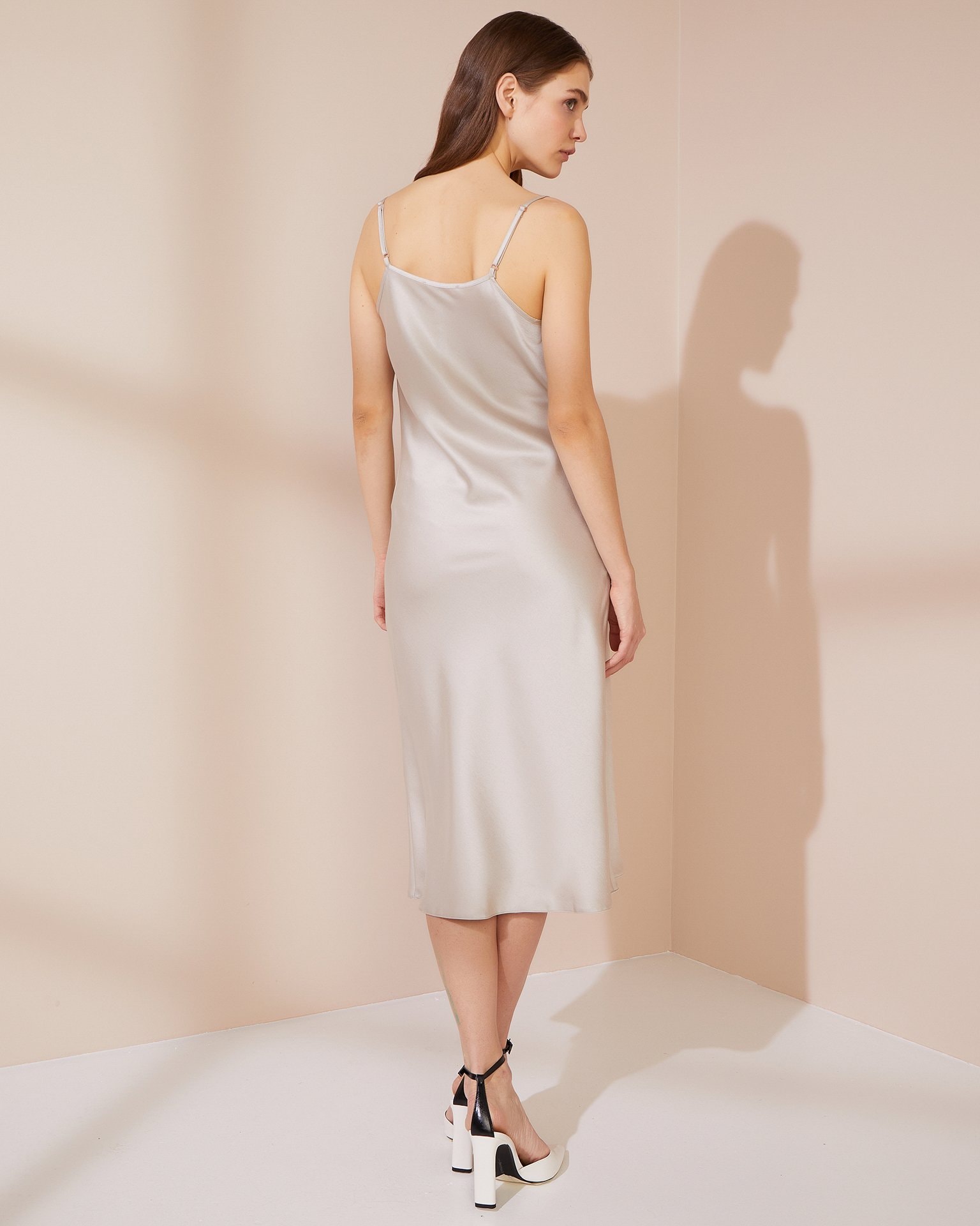 Slip dress, Beige — photo 3