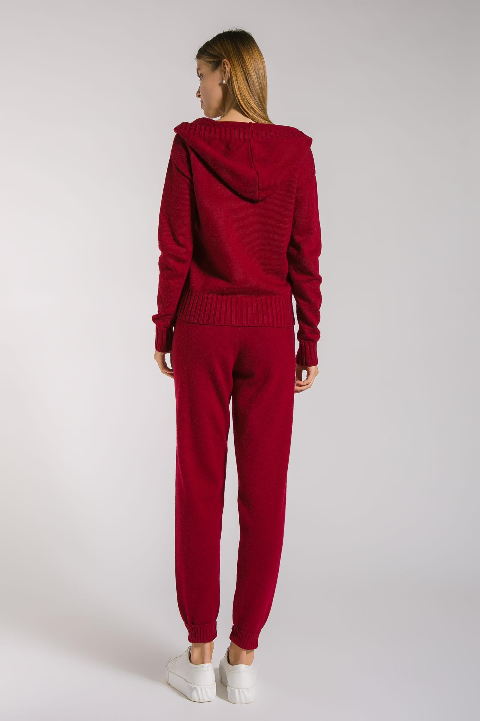 Plain cashmere set in a marsala shade, Burgundy — photo 5