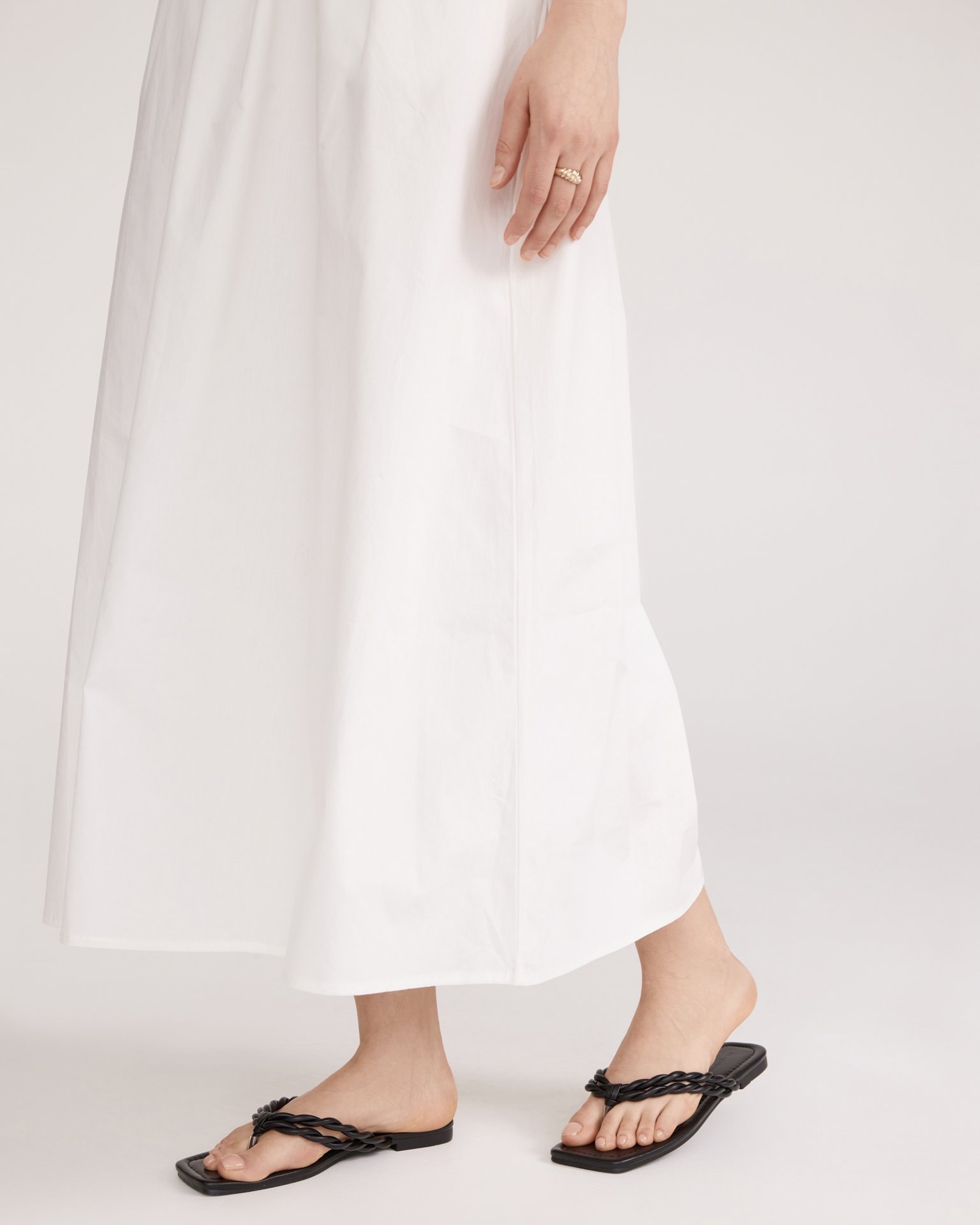 Flip-flops with braided straps, Black — photo 2