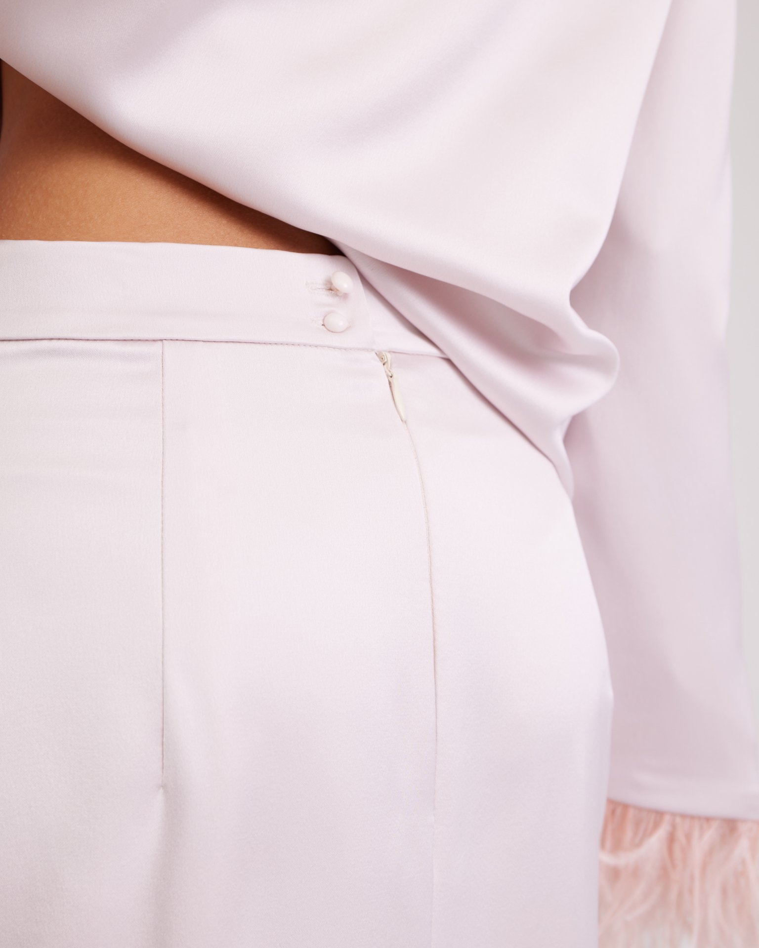 Satin midi skirt, Pearlescent — photo 6