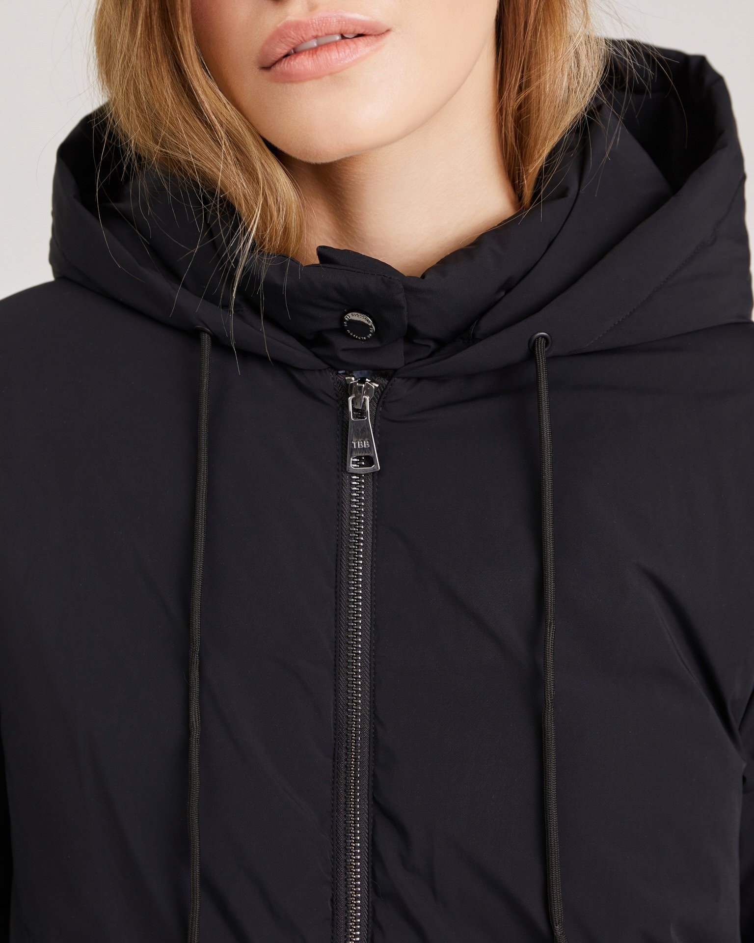 Down jacket with natural insulation, Black — photo 6