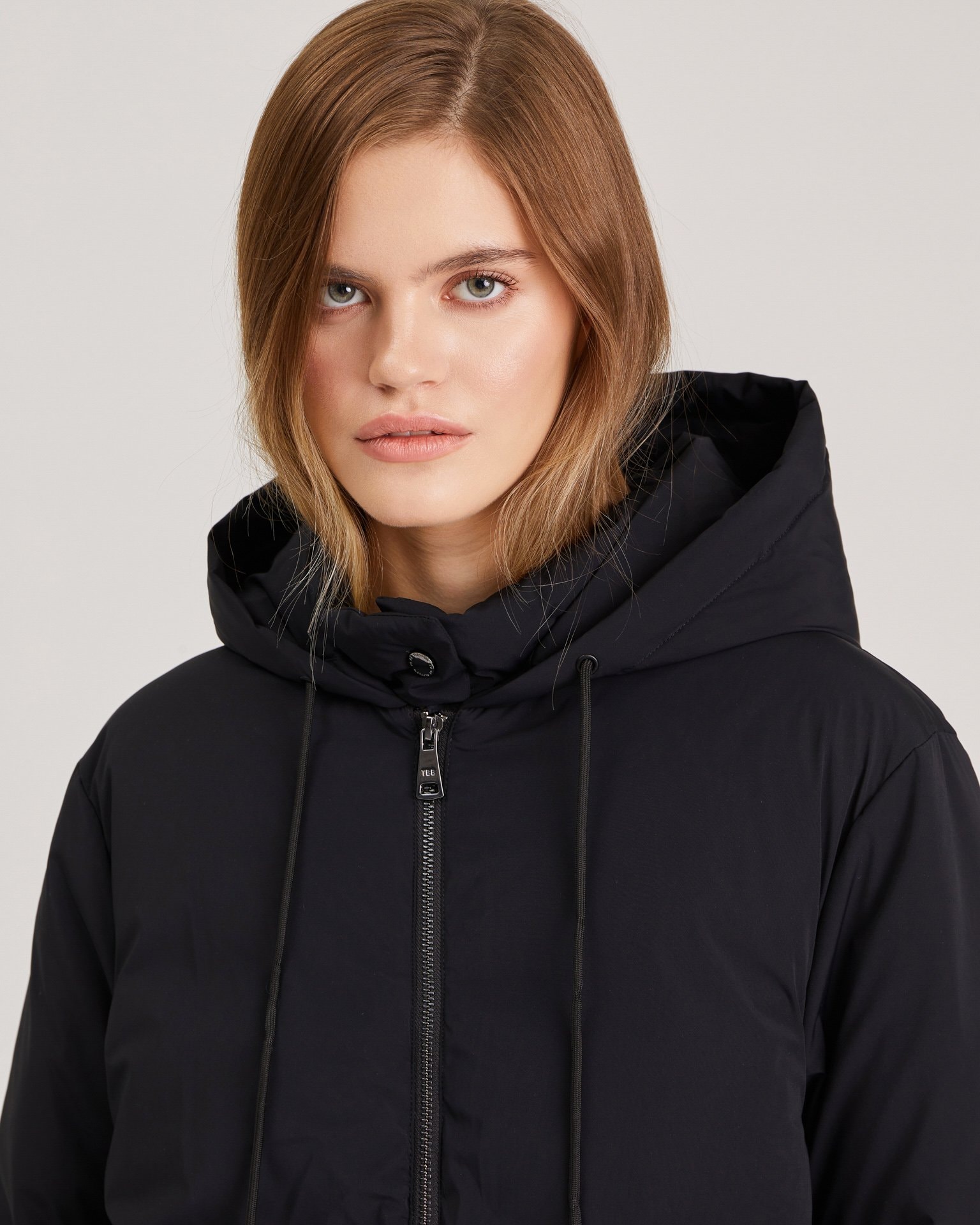 Down jacket with natural insulation, Black — photo 5