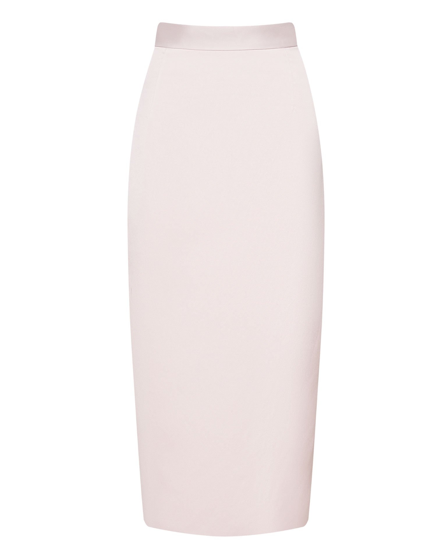 Satin midi skirt, Pearlescent