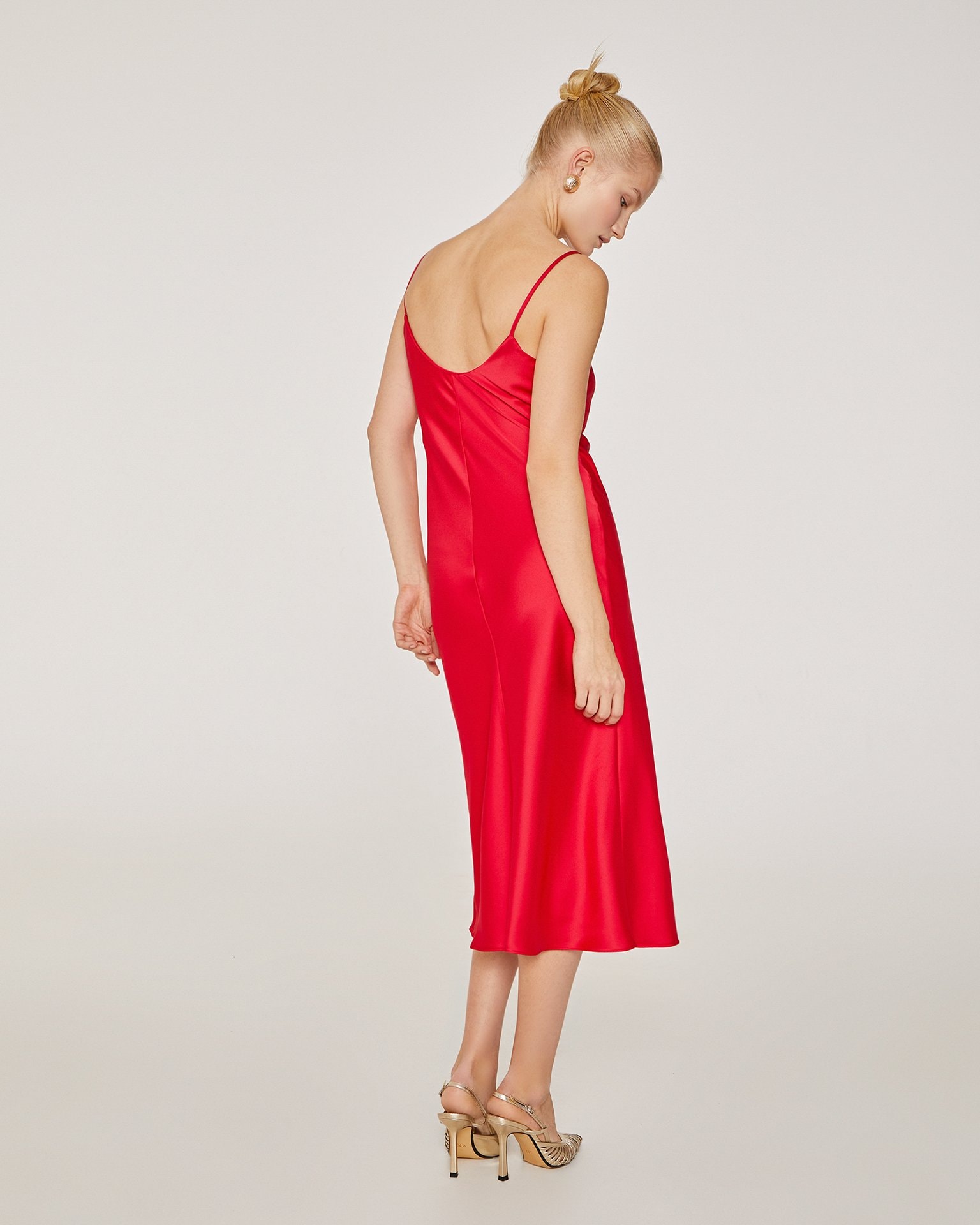 Red strappy dress, Red — photo 2