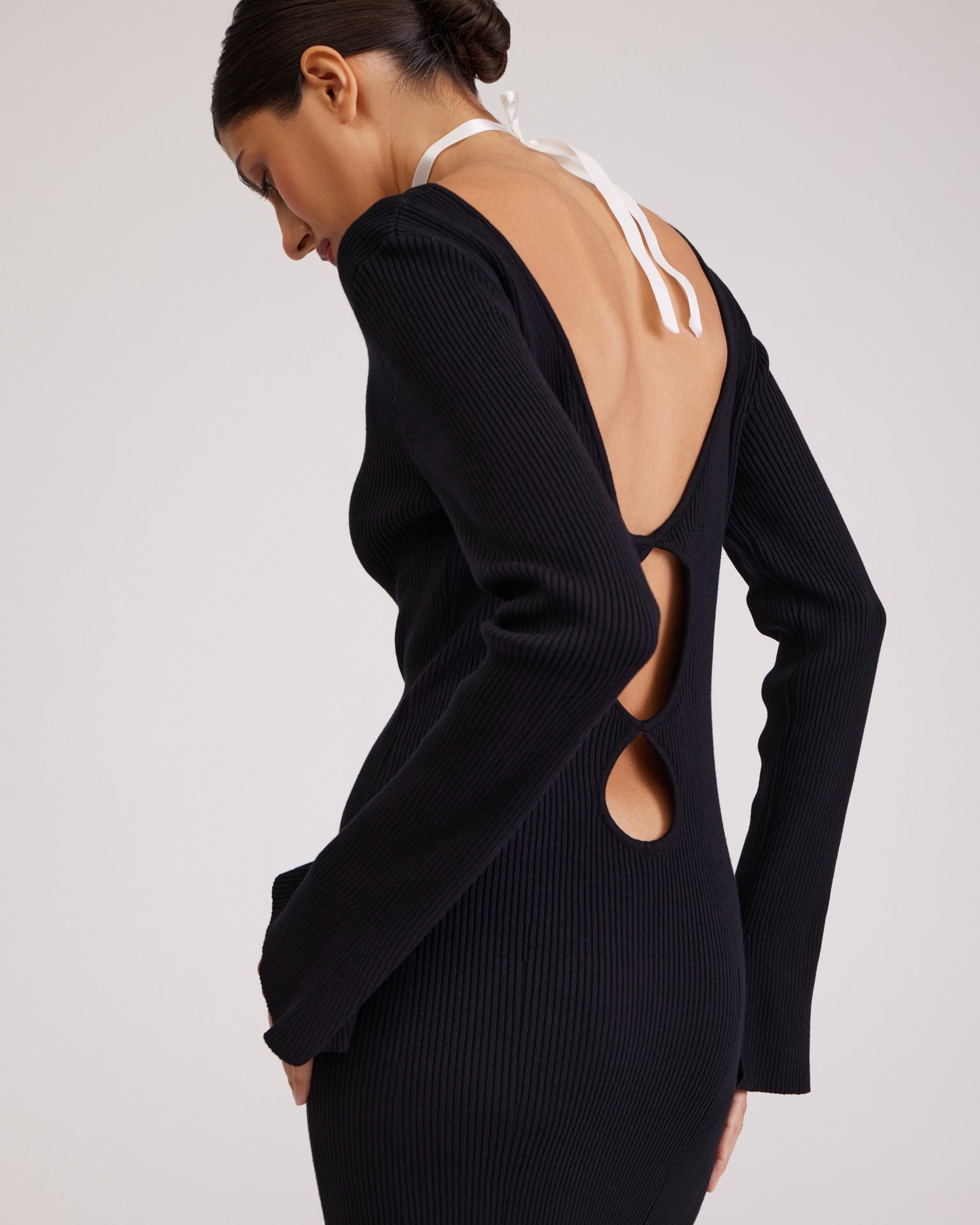 Fitted Black Dress, Black