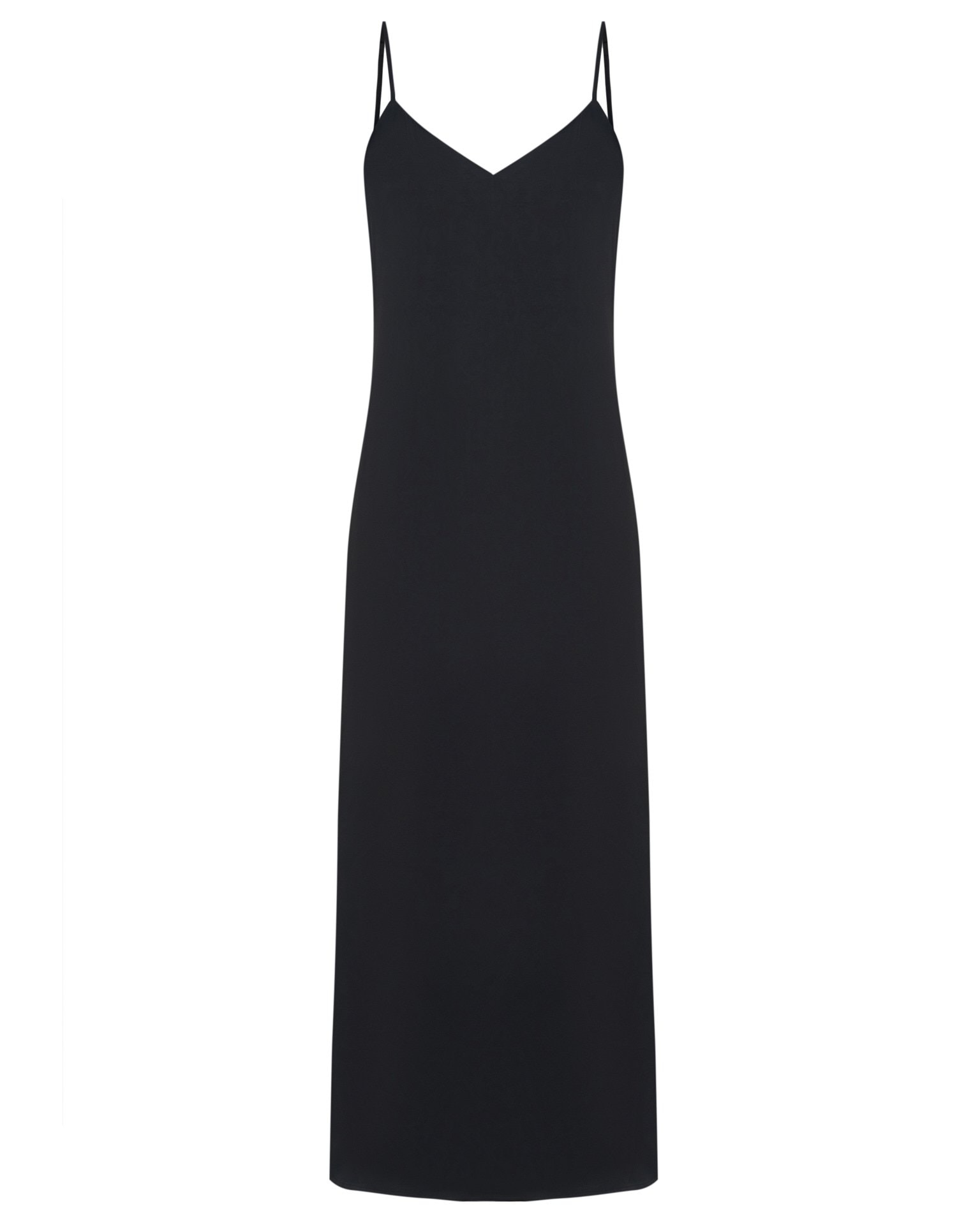 A black slip dress, Black — photo 6