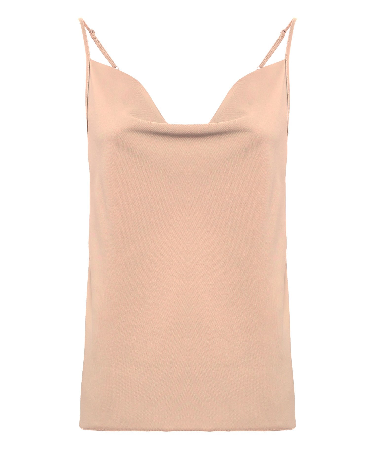Top with thin straps, Powder pink — photo 2