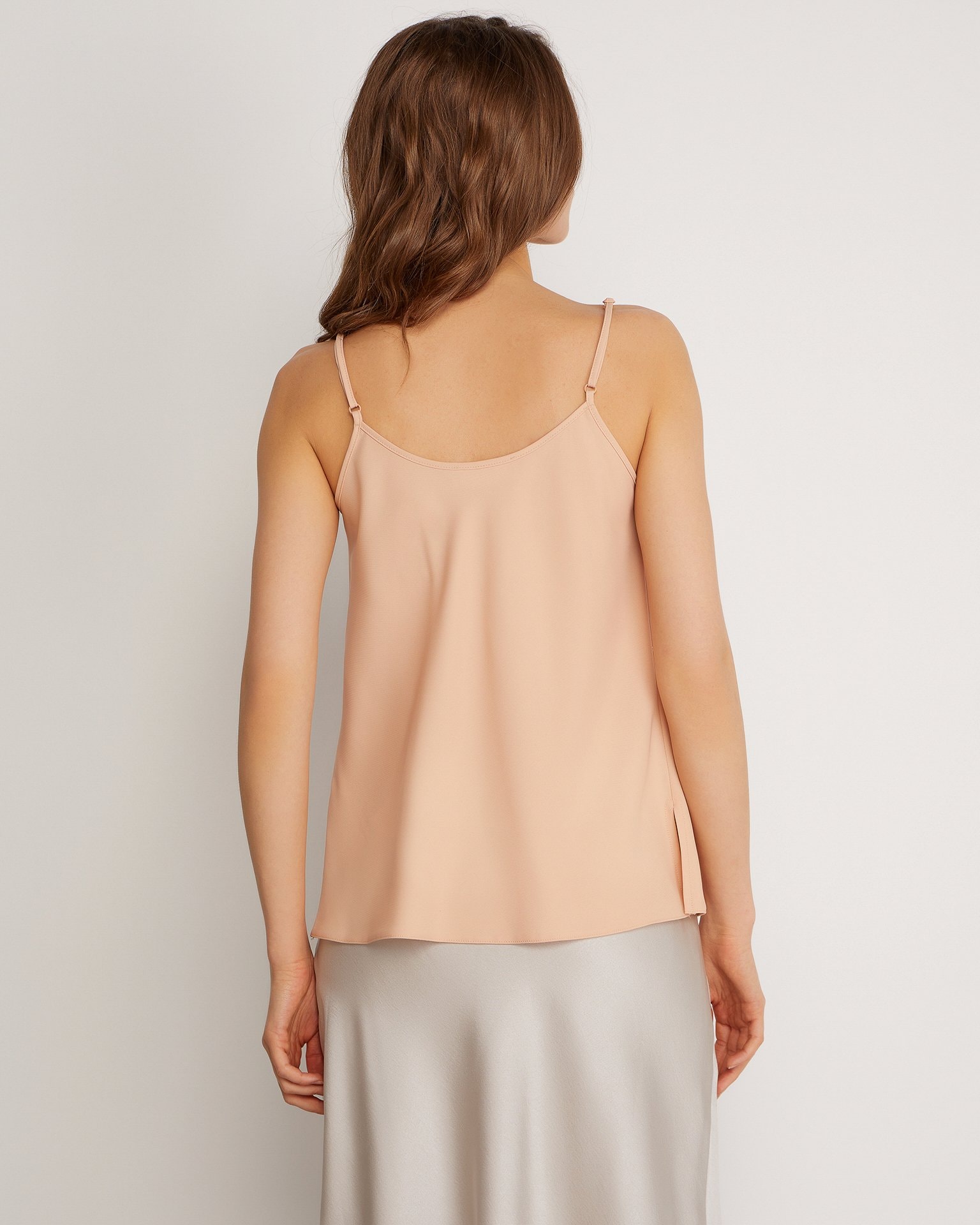 Top with thin straps, Powder pink — photo 4