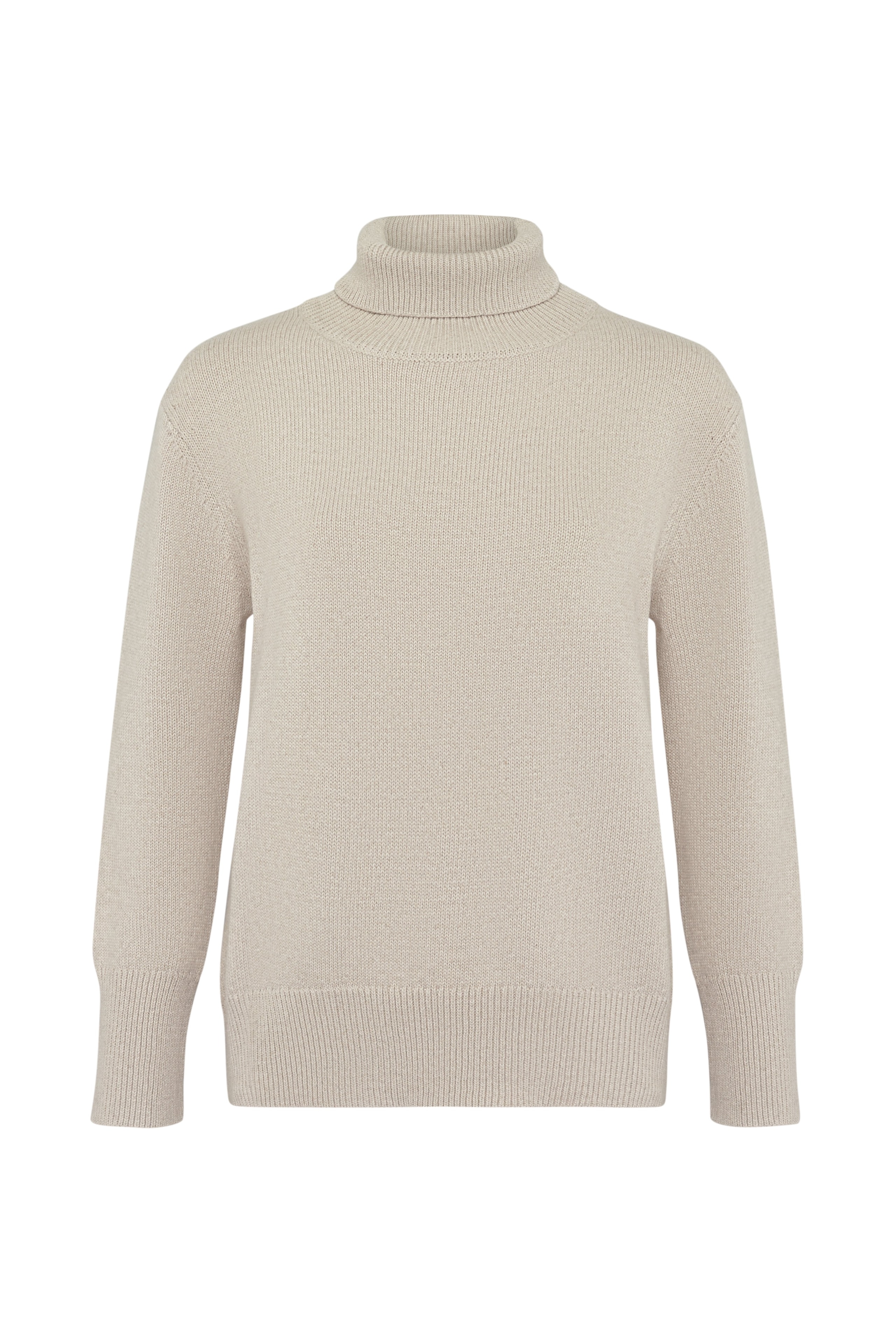 Beige high-neck jumper, Beige — photo 6