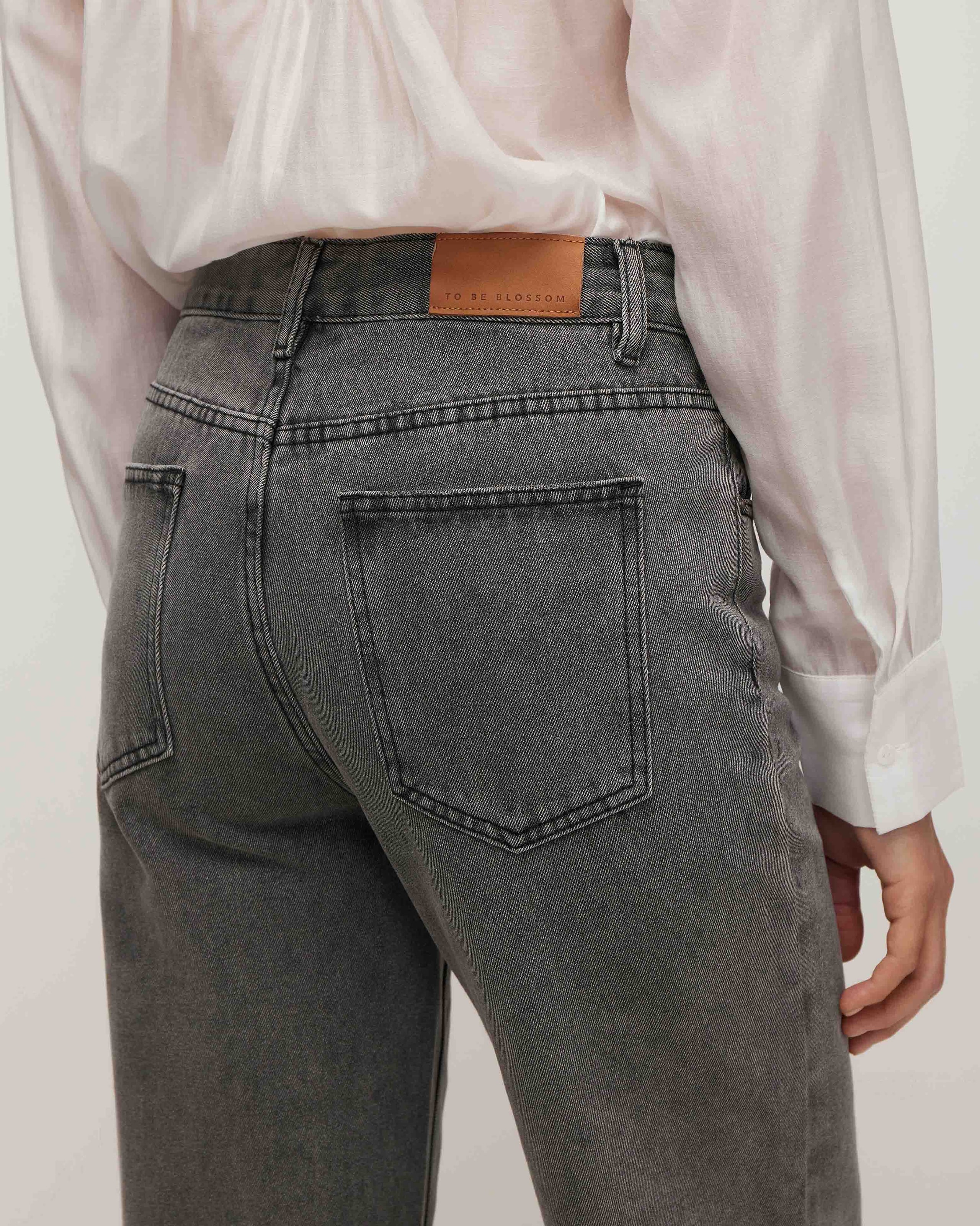 Straight-leg jeans in grey, Grey — photo 6