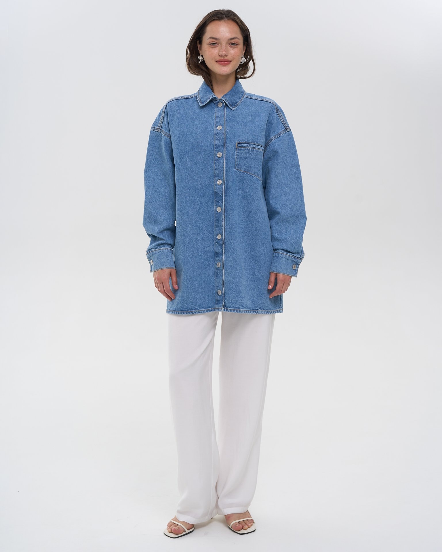 Denim shirt, Sky Blue — photo 6