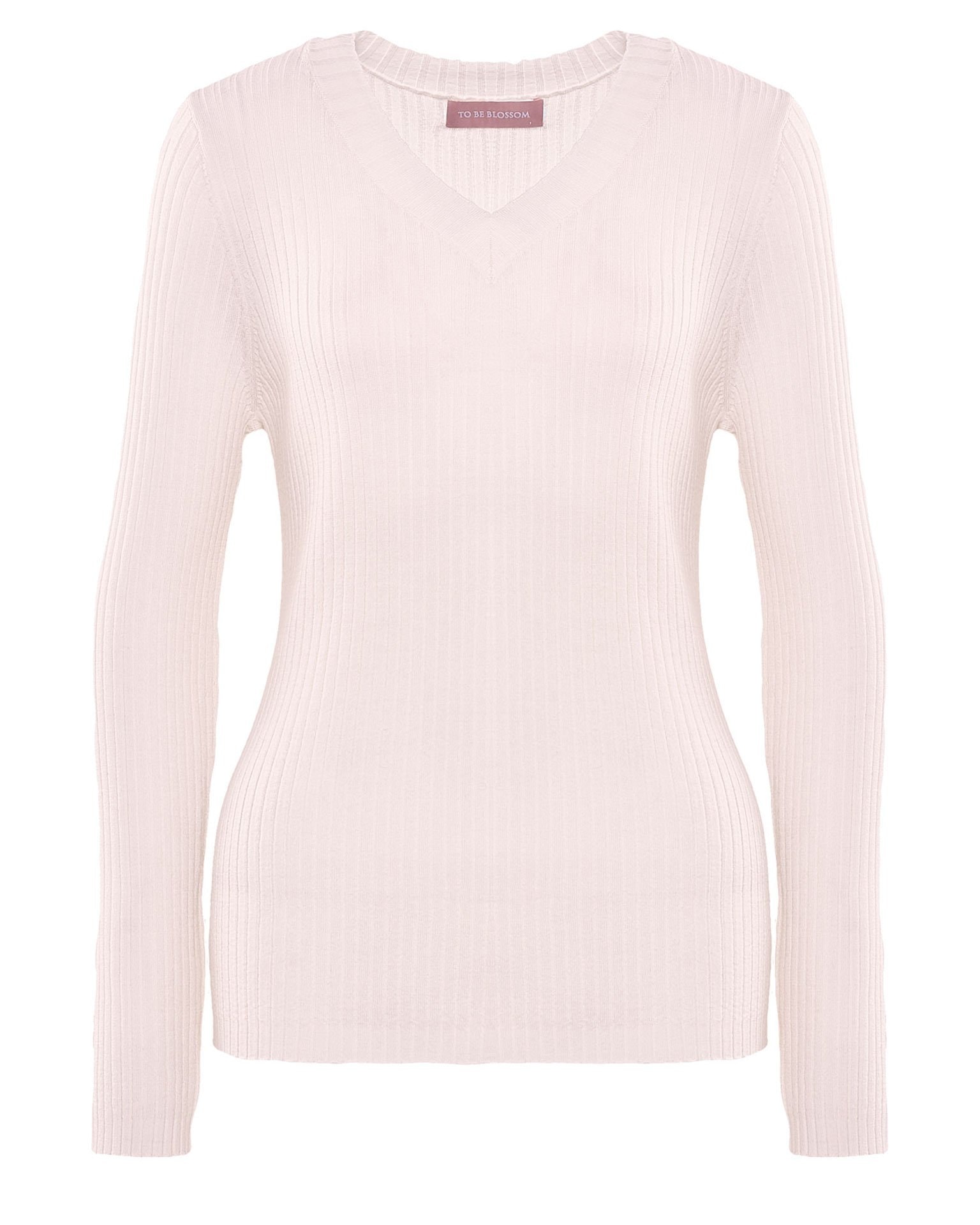 Ribbed turtleneck, Milky — photo 6