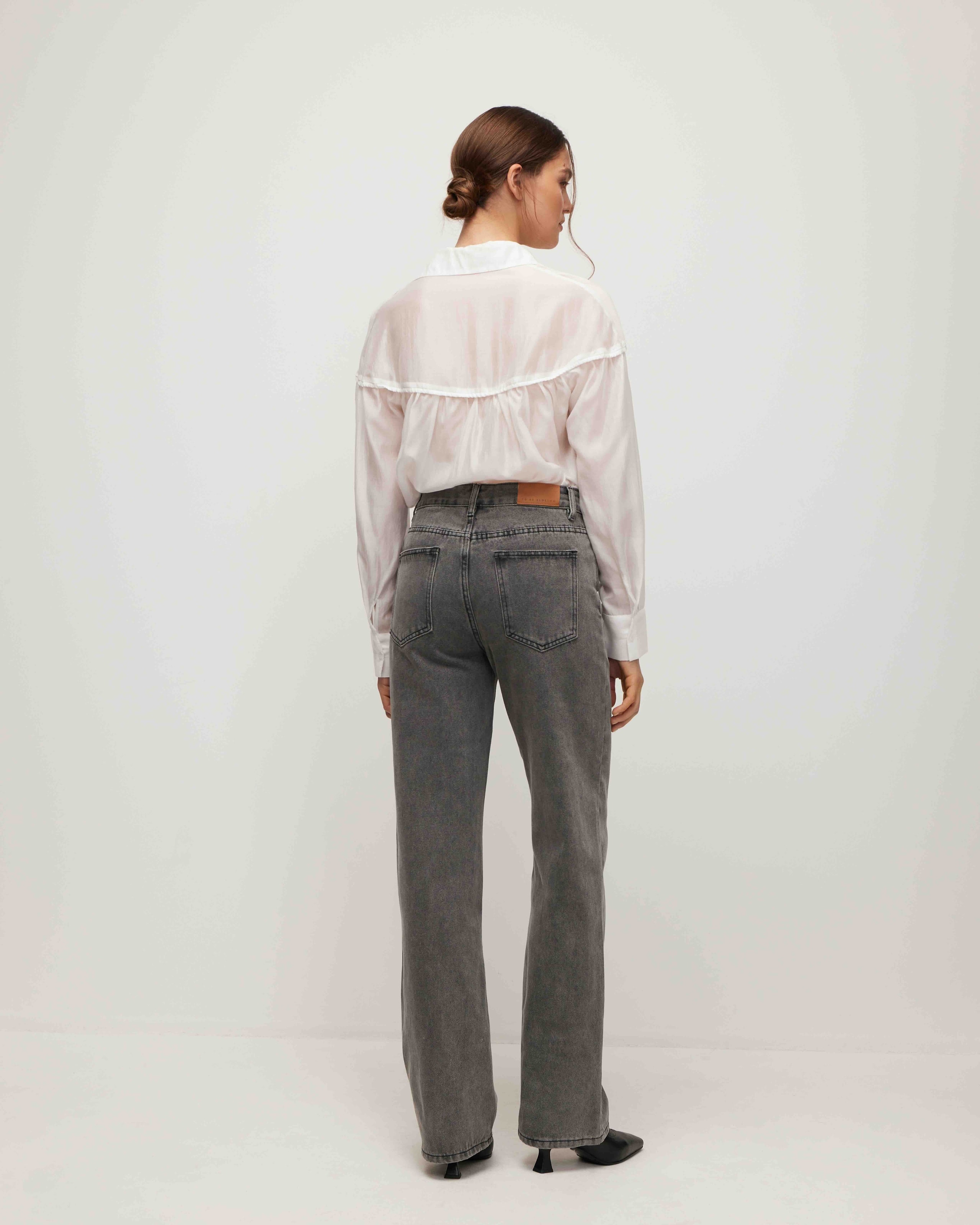 Straight-leg jeans in grey, Grey — photo 3