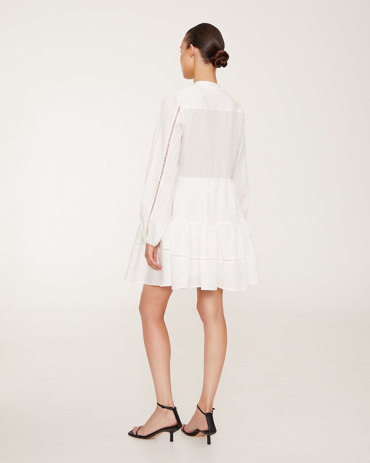 Short white dress, White — photo 3