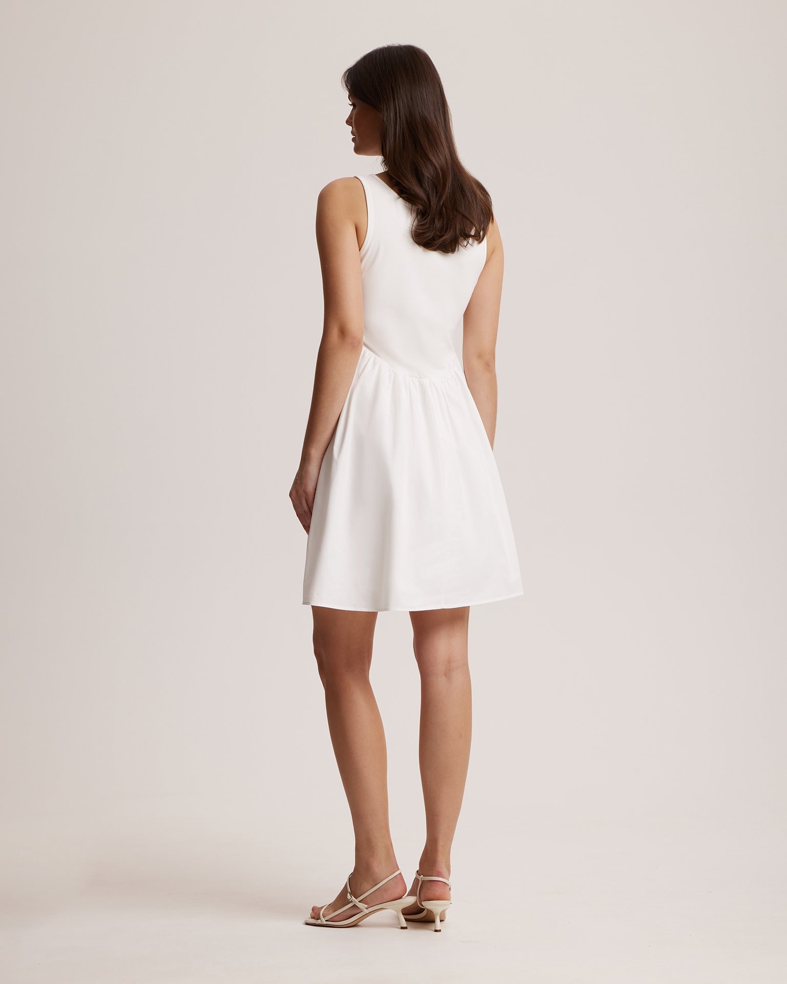 Sun skirt dress, White — photo 4