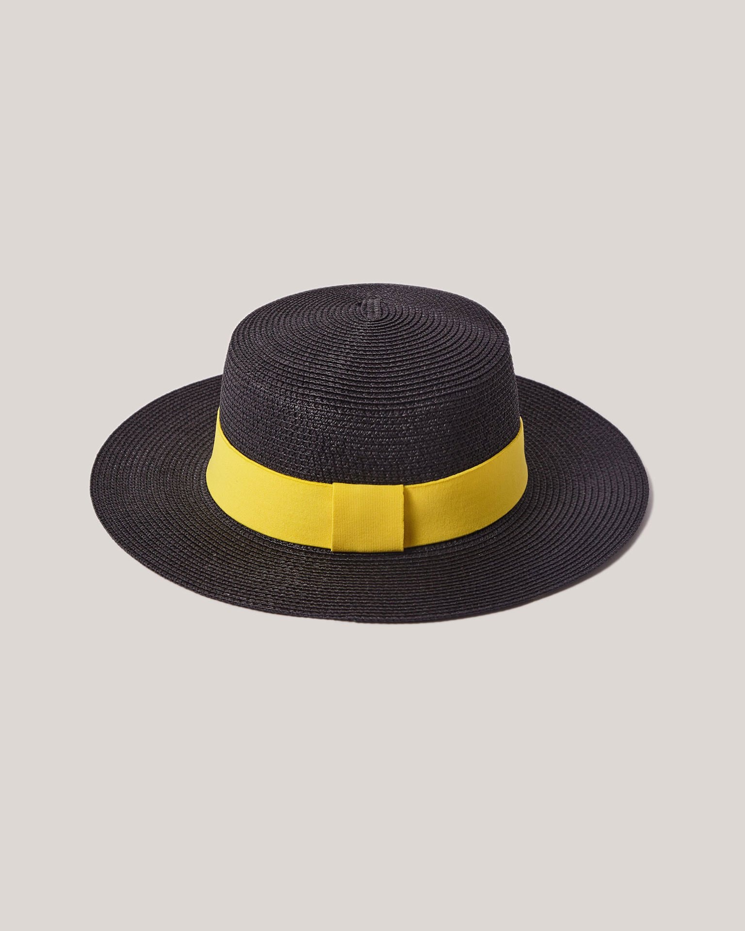 Hat with yellow ribbon, Yellow — photo 2