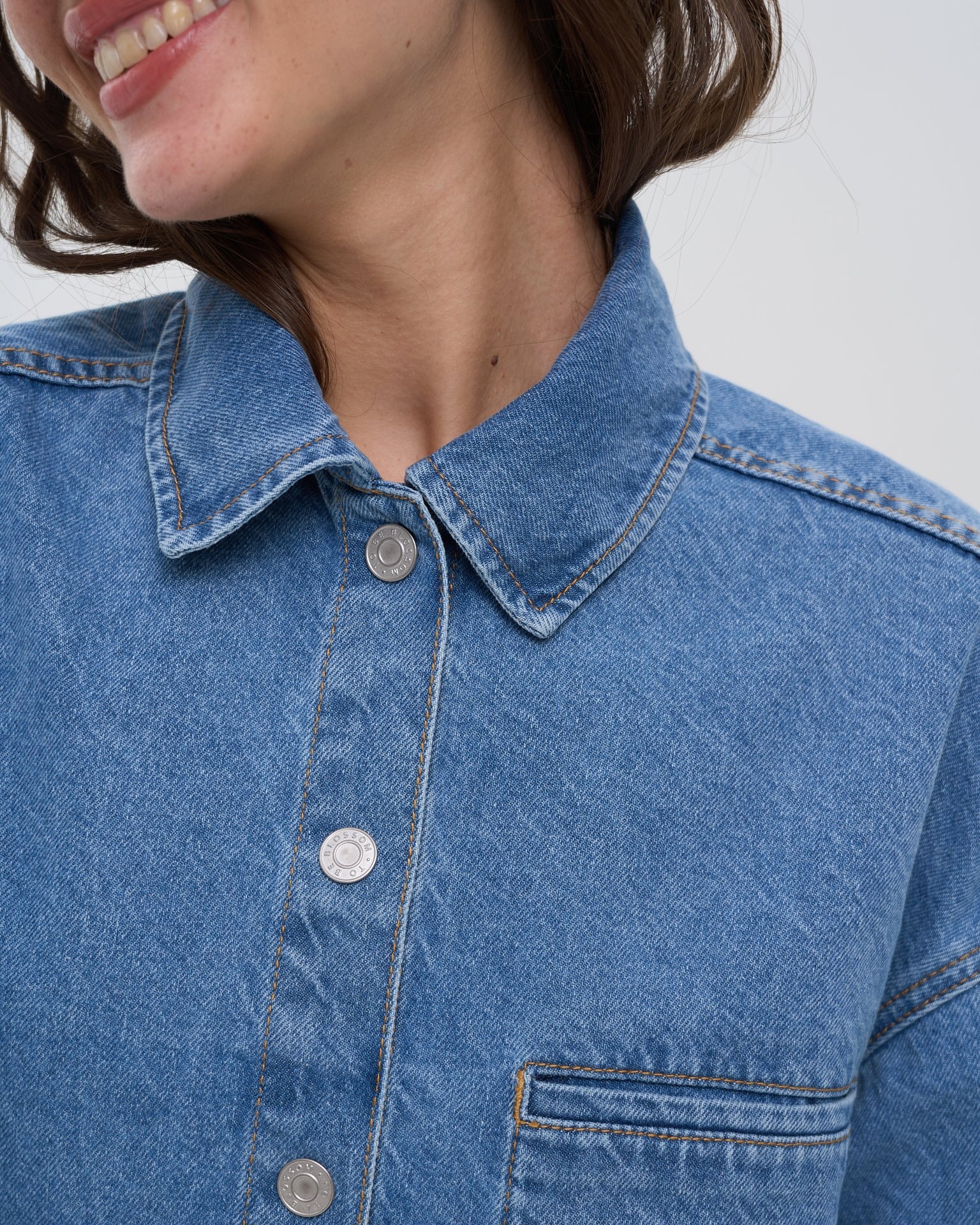 Denim shirt, Sky Blue — photo 11