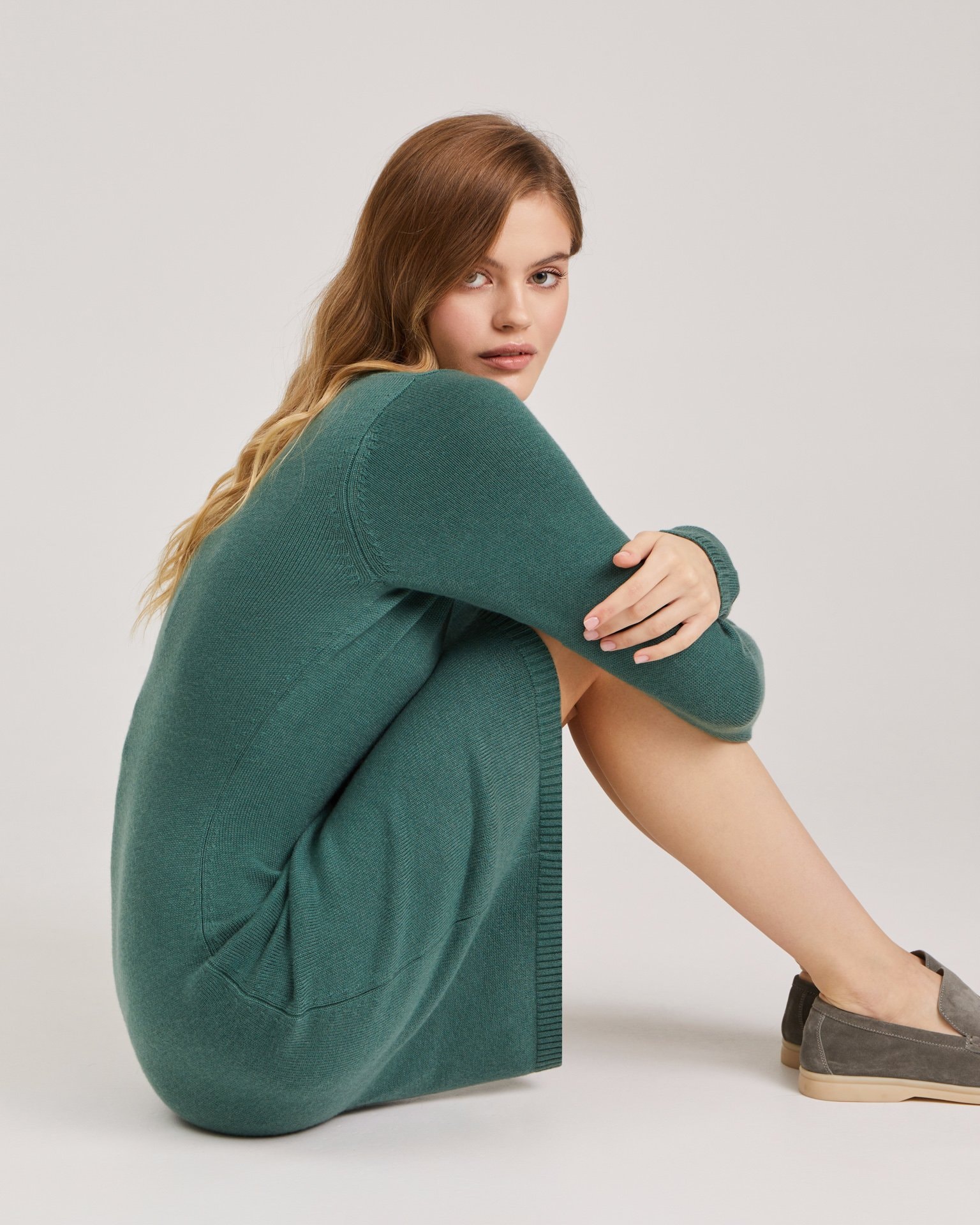 Knit dress, Venetian Green — photo 5