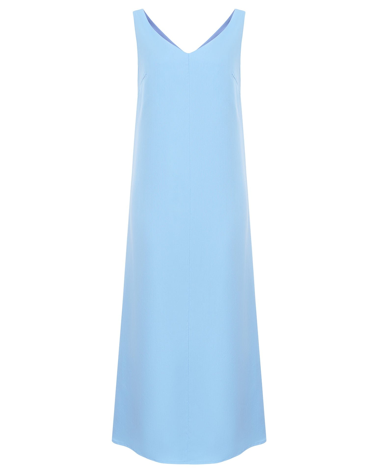 Sleeveless midi dress, Blue — photo 6