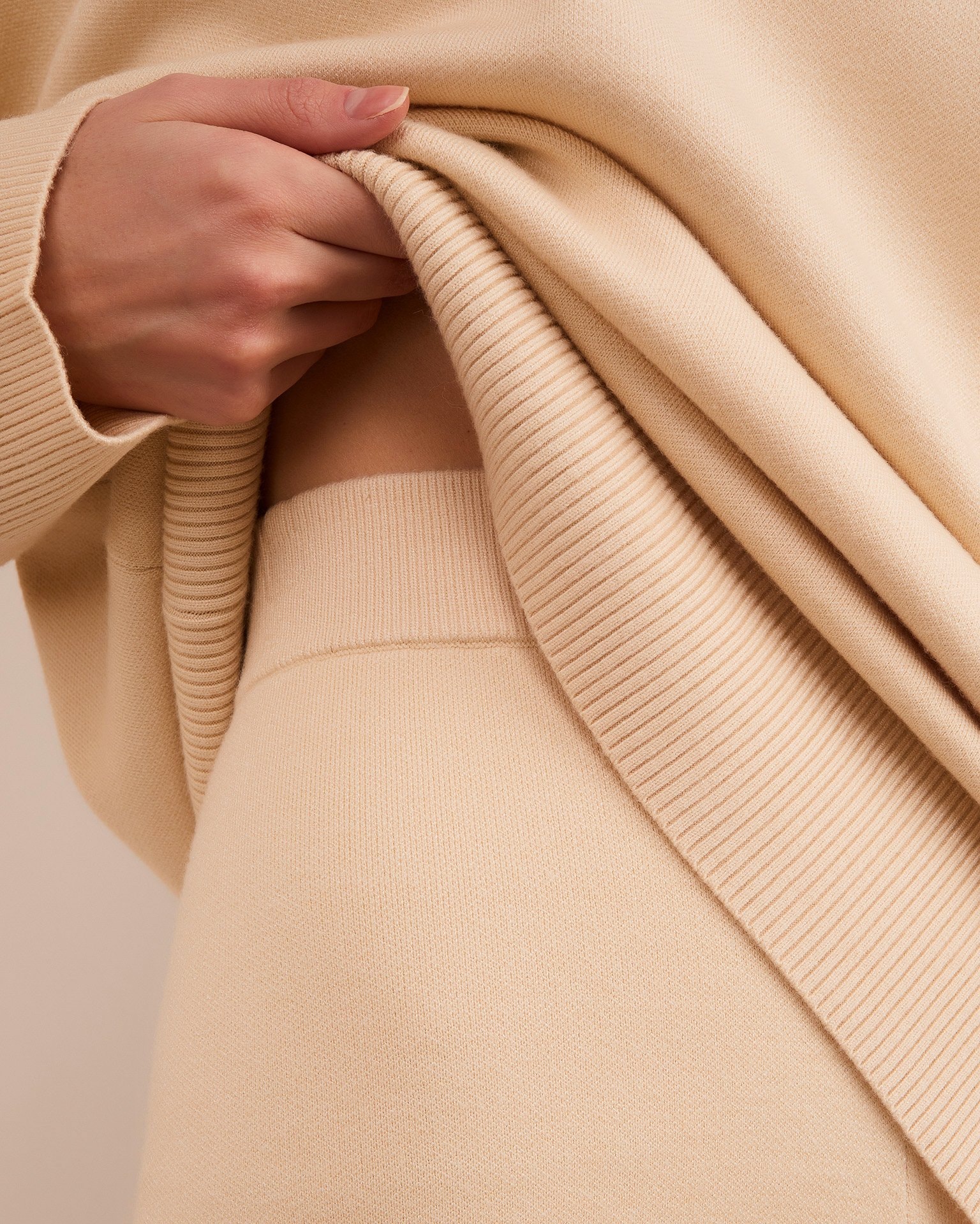 Sweatshirt with leggings, Light Beige — photo 5