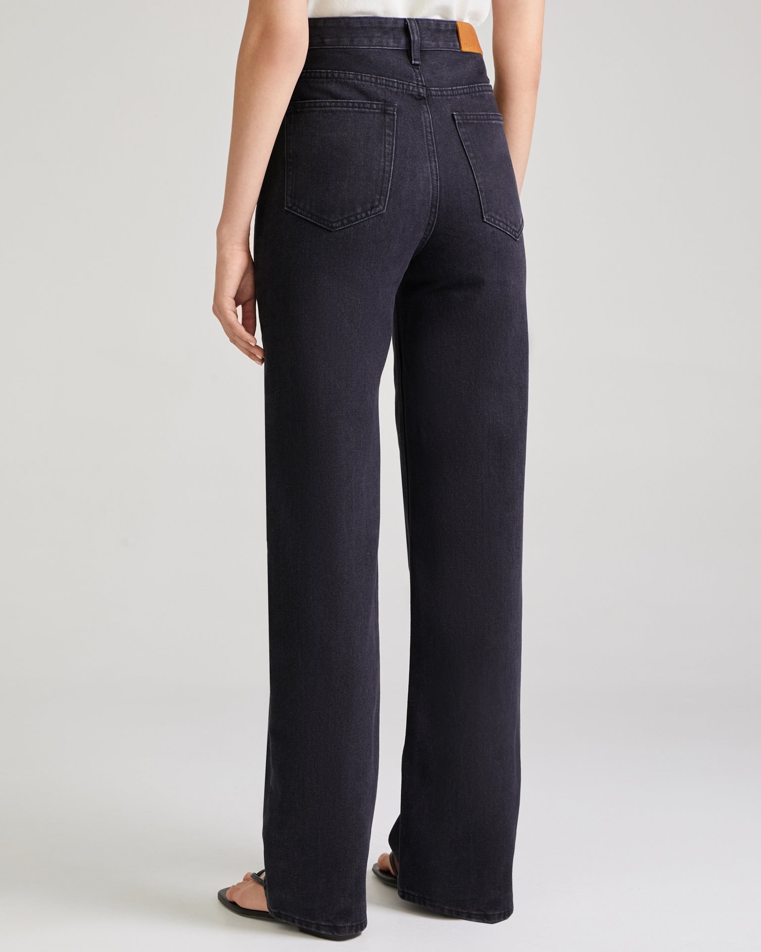 Straight-leg jeans in black, Black — photo 6