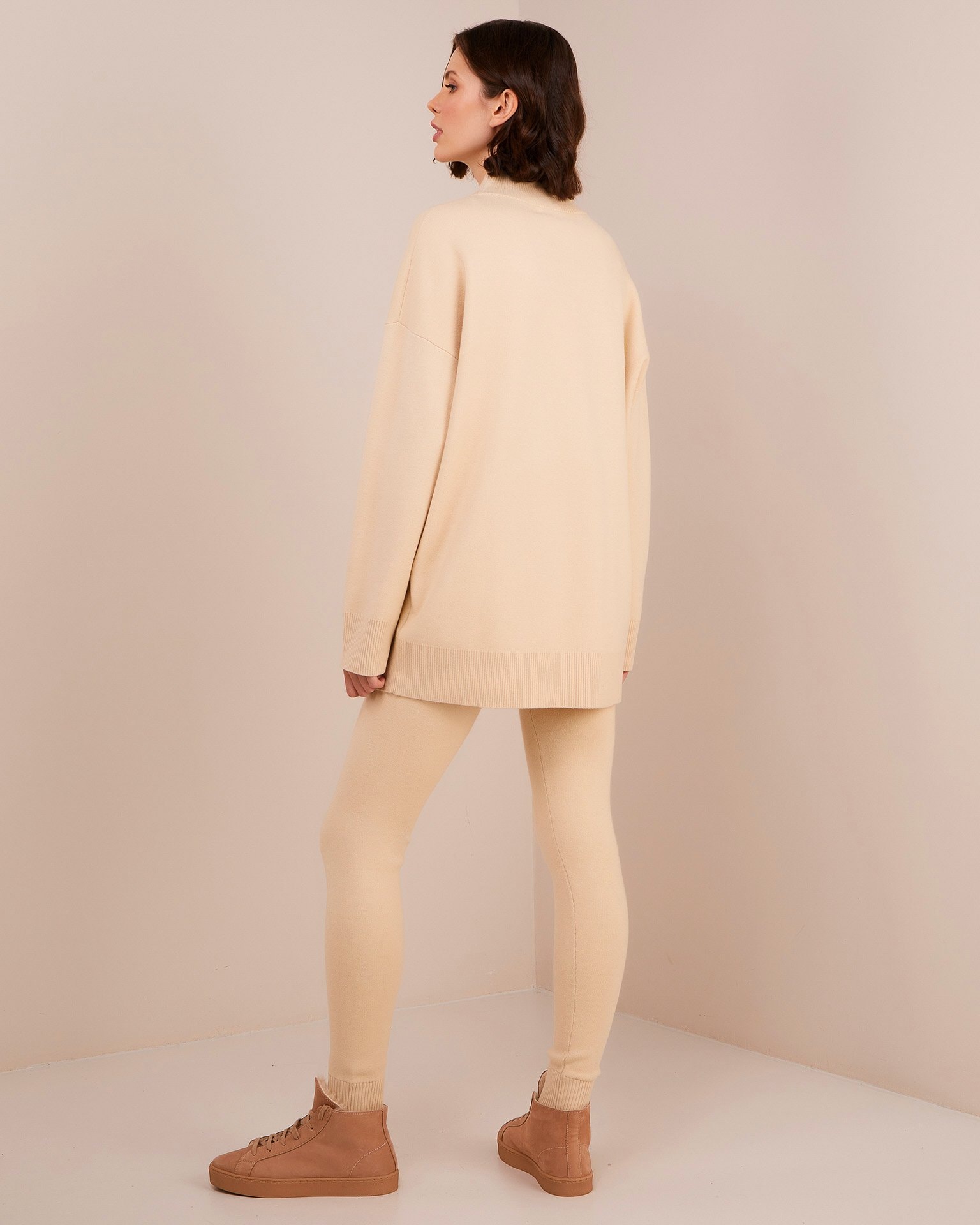 Sweatshirt with leggings, Light Beige — photo 3